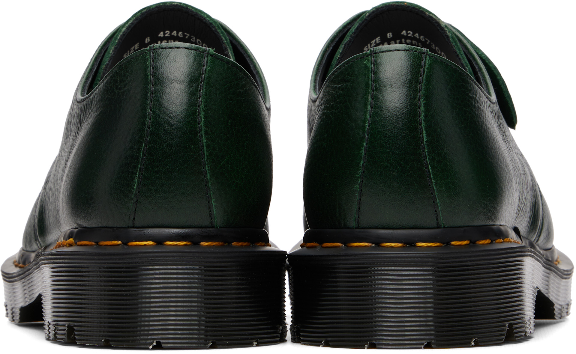 Dr. Martens: Green 1461 'Made In England' Buckingham Leather