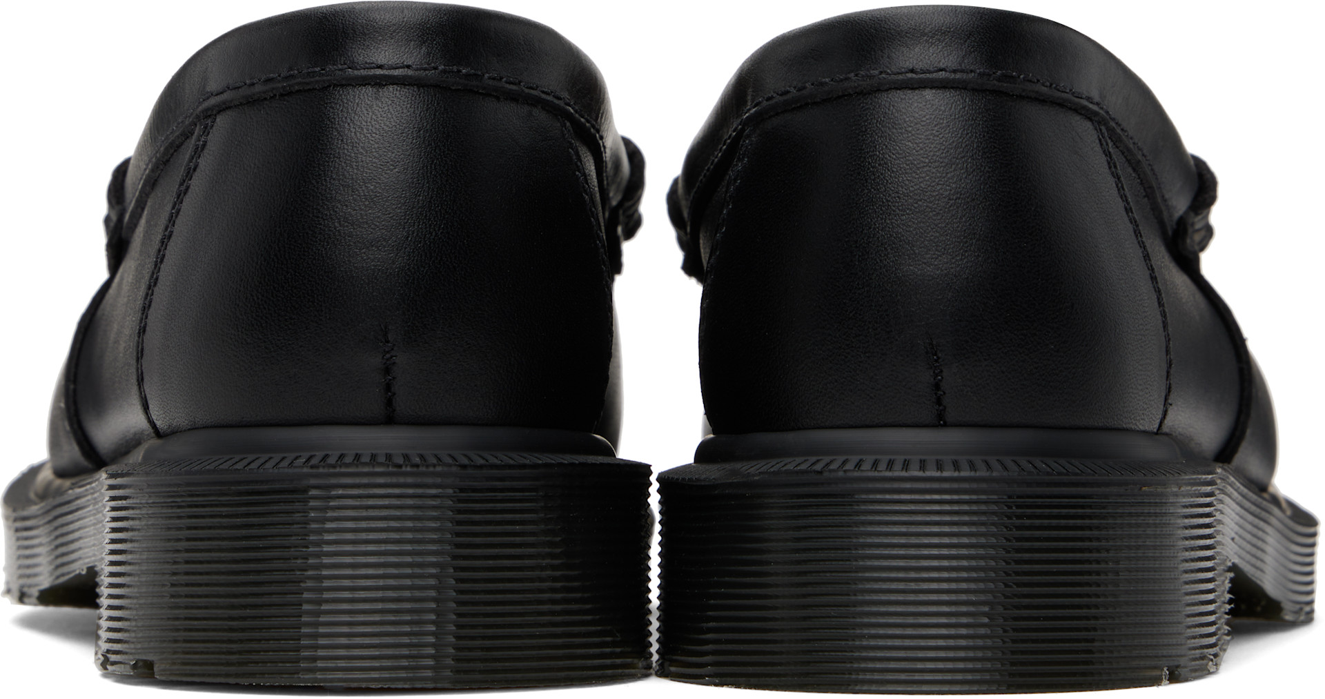 Dr. Martens: Black Penton 'Made In England' Leather Loafers | SSENSE