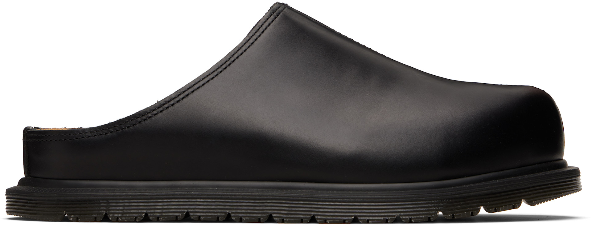 Dr. Martens: ブラック San Mule スリッポン | SSENSE 日本