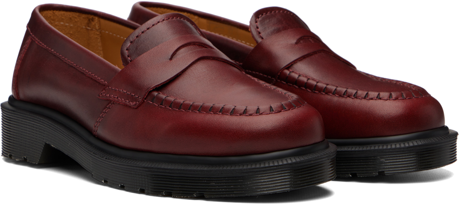 Dr. Martens: バーガンディ Delapre 'Made In England' クラシック