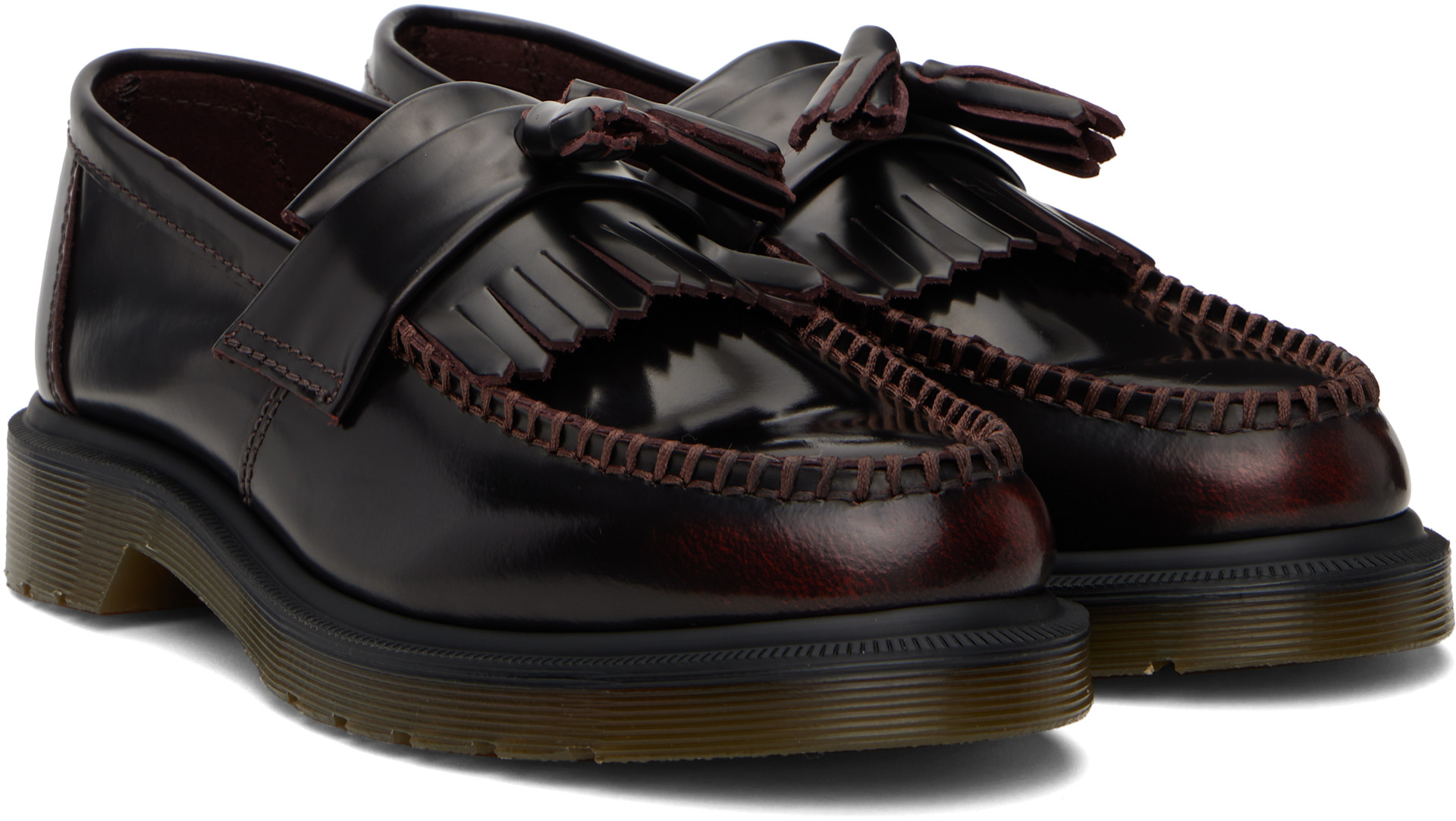 Dr. Martens タッセルローファー バーガンディ Dr. Martens: バーガンディ Adrian Arcadia レザー タッセル