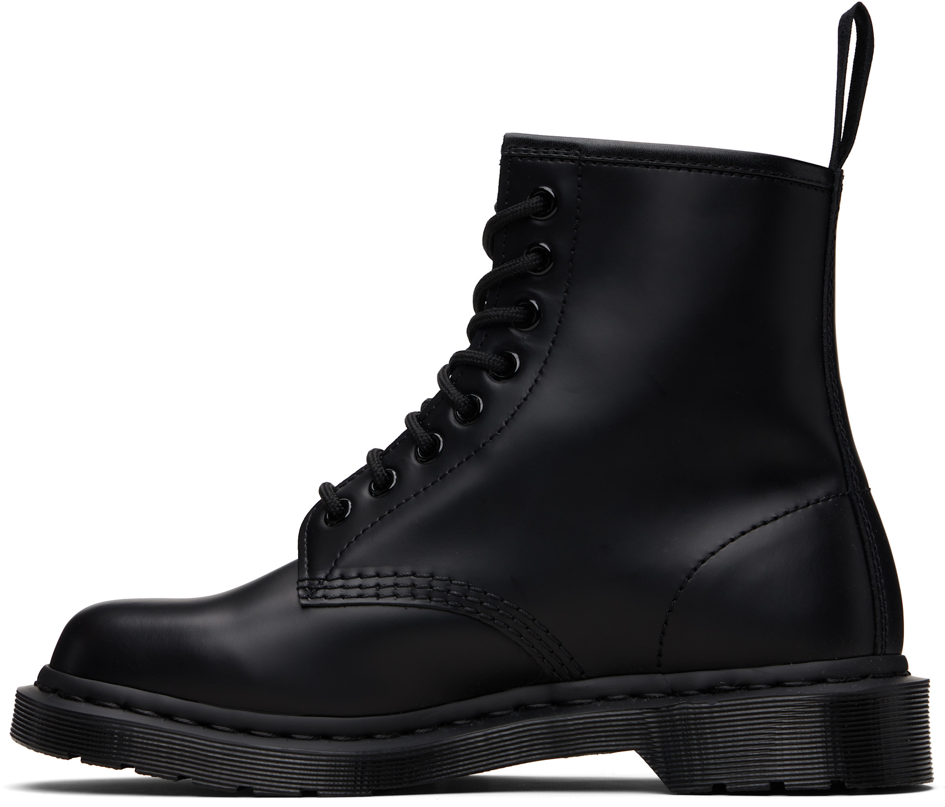 Dr. Martens: ブラック 1460 Mono スムースレザー レースアップブーツ
