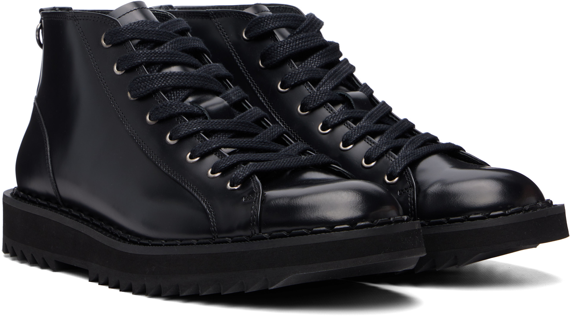 George Cox - Black Ripple Monkey Boots