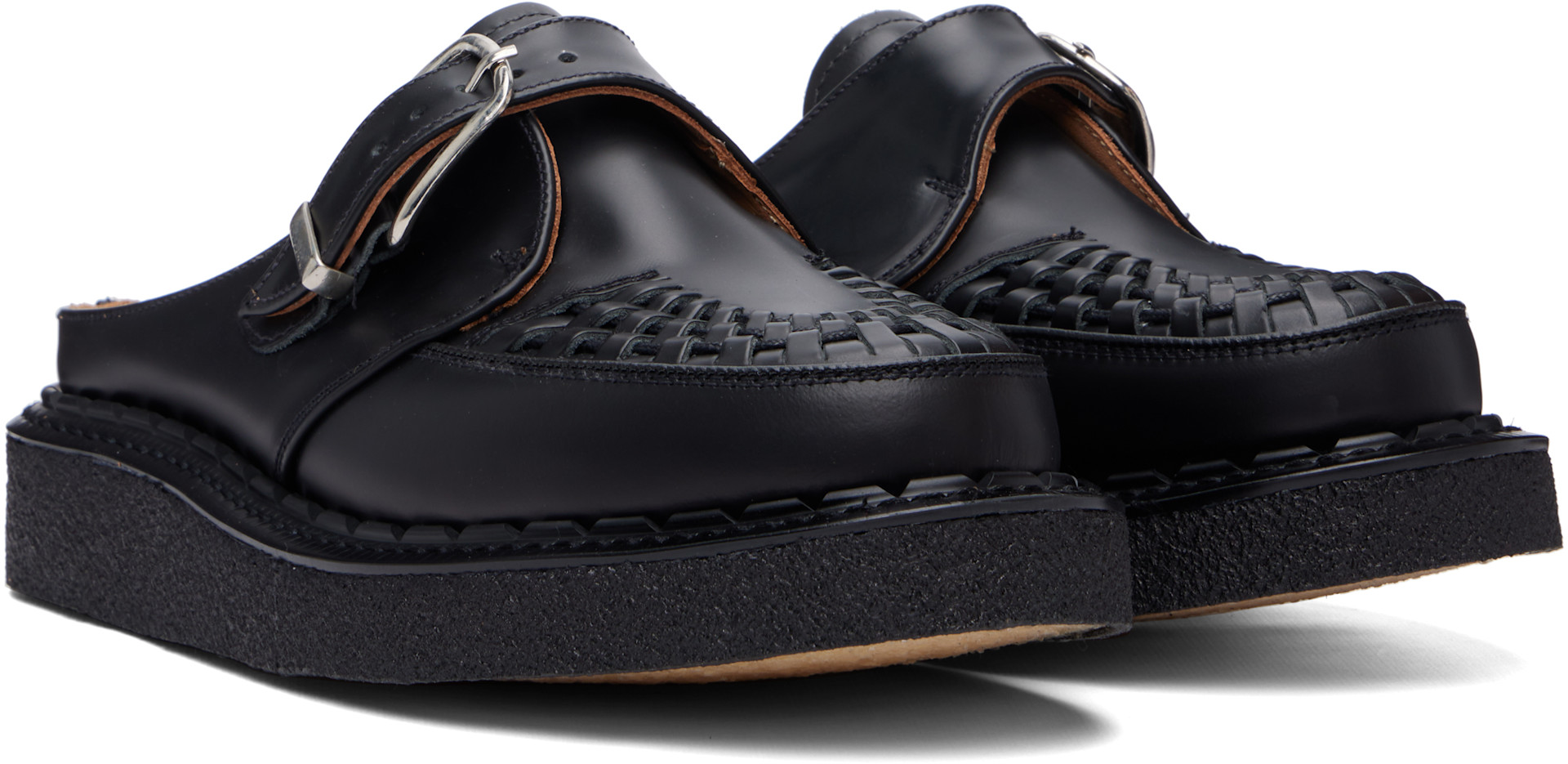 George Cox - Black Alaska Mule Loafers