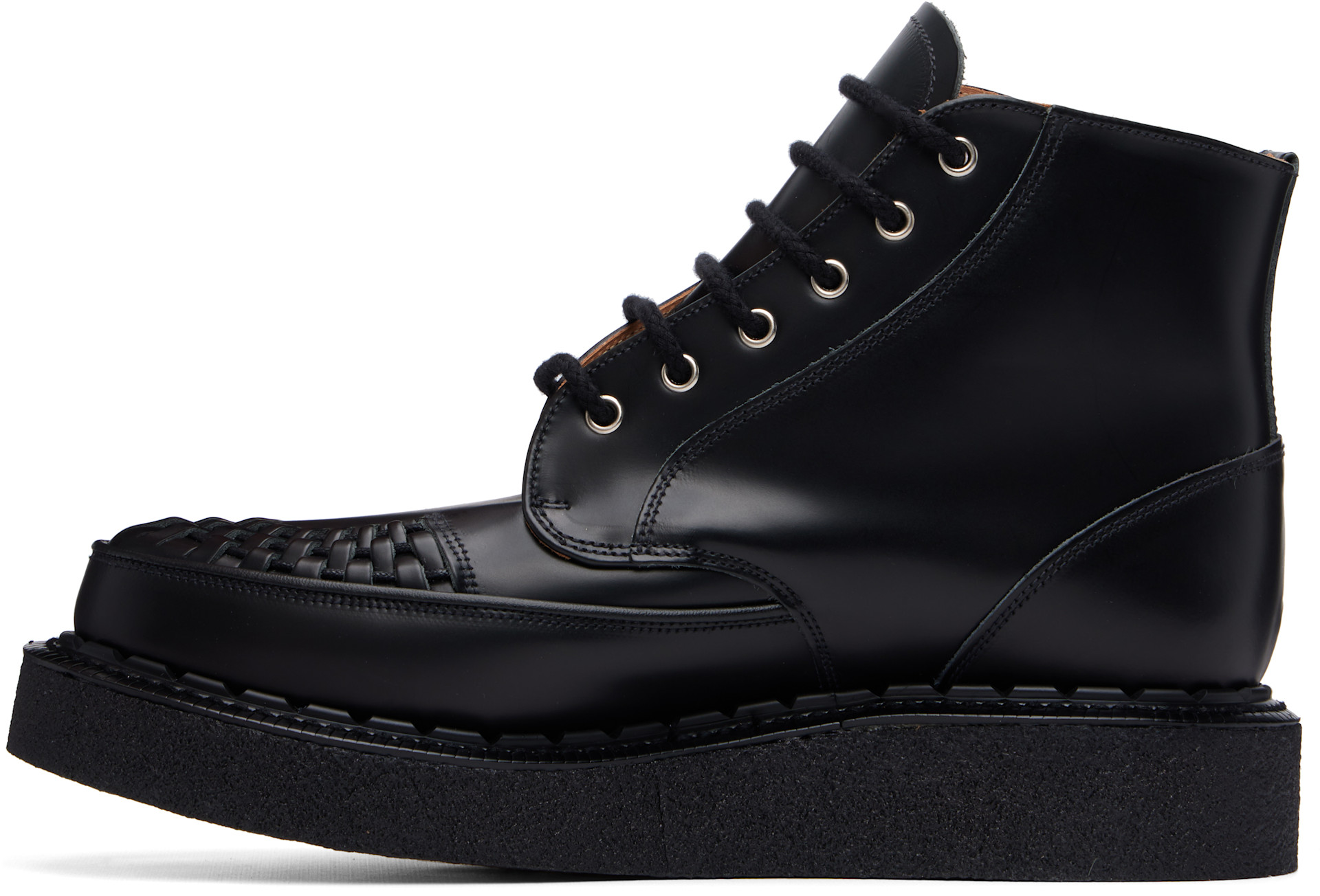 George Cox - Bottes Skipton noires à œillets