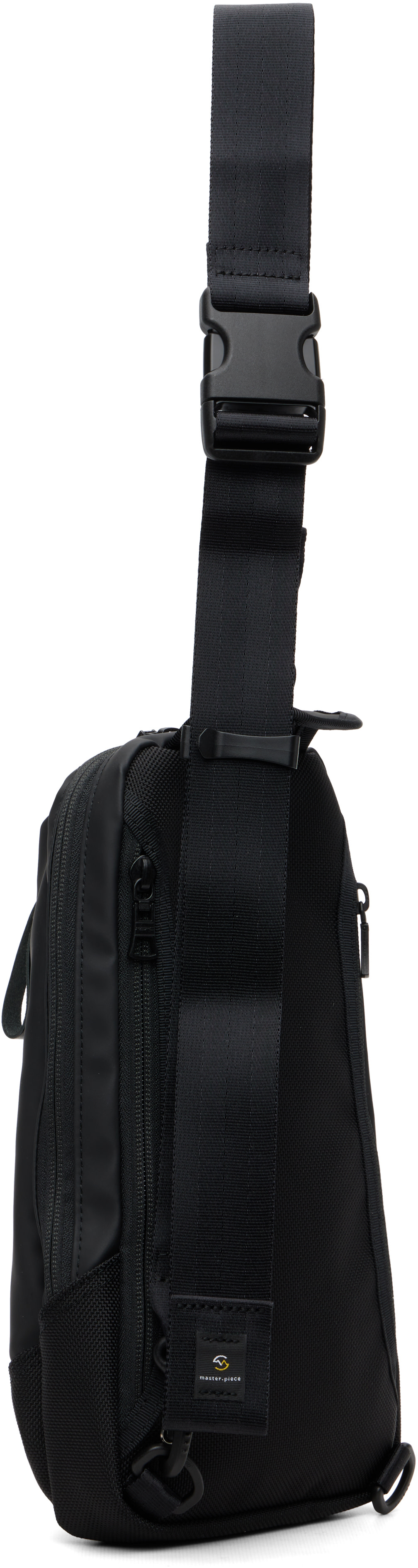 master-piece - Black Slick Sling Bag