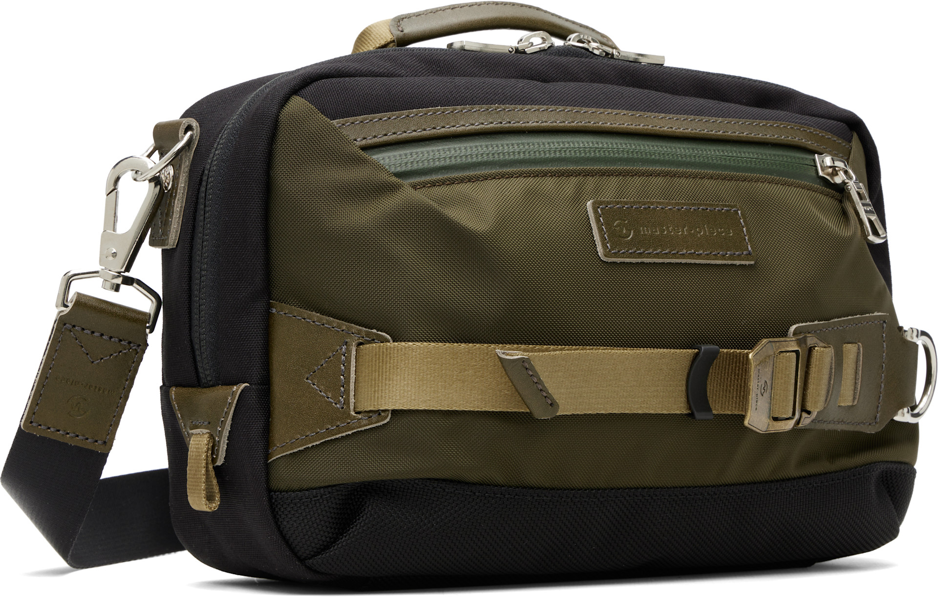 master-piece: Khaki & Black Potential 2WAY Mini Shoulder Bag | SSENSE