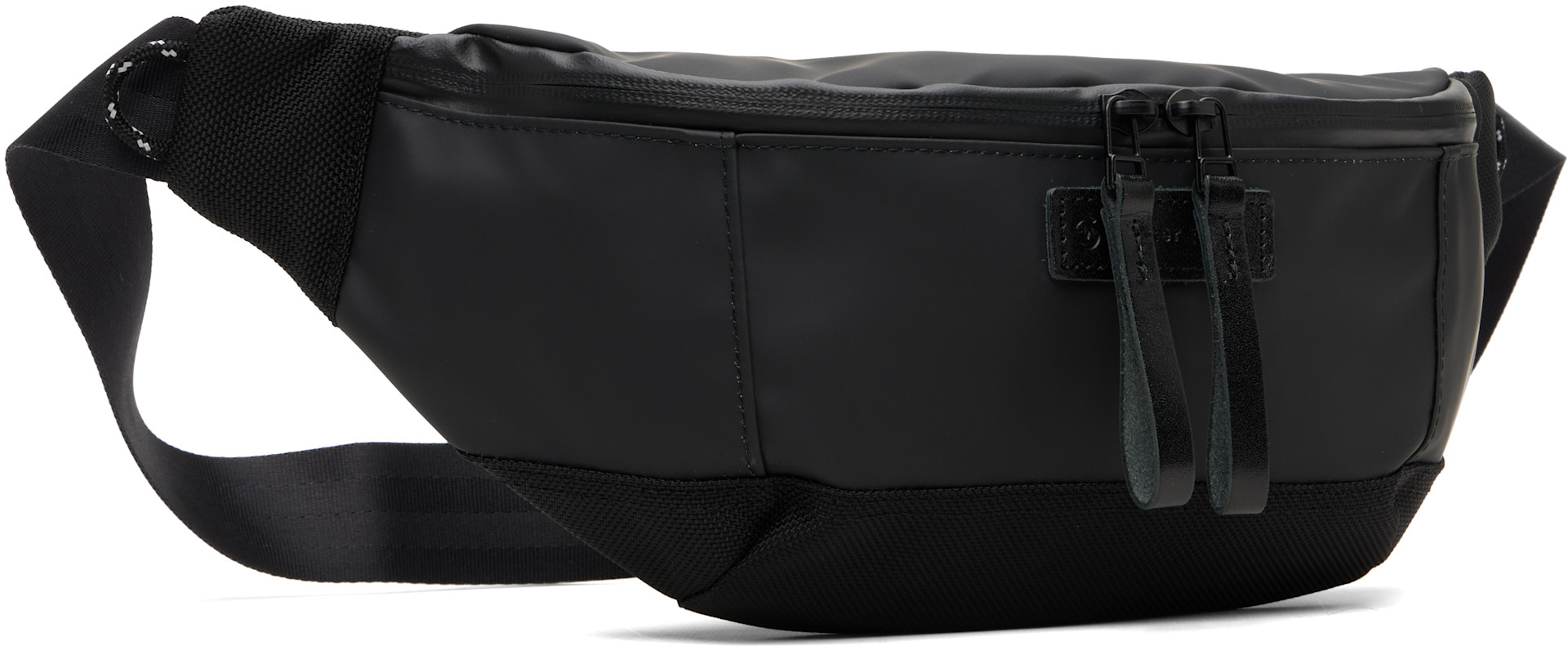 master-piece - Black Slick Waist Belt Bag