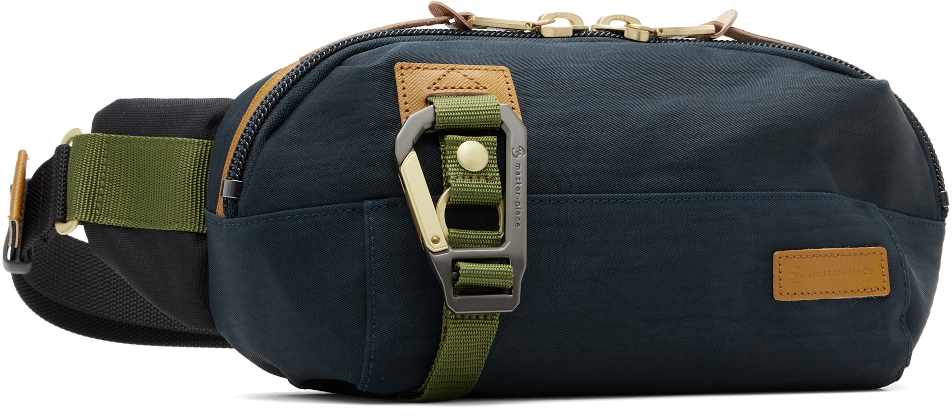 master-piece - Navy Link Waist Belt Bag