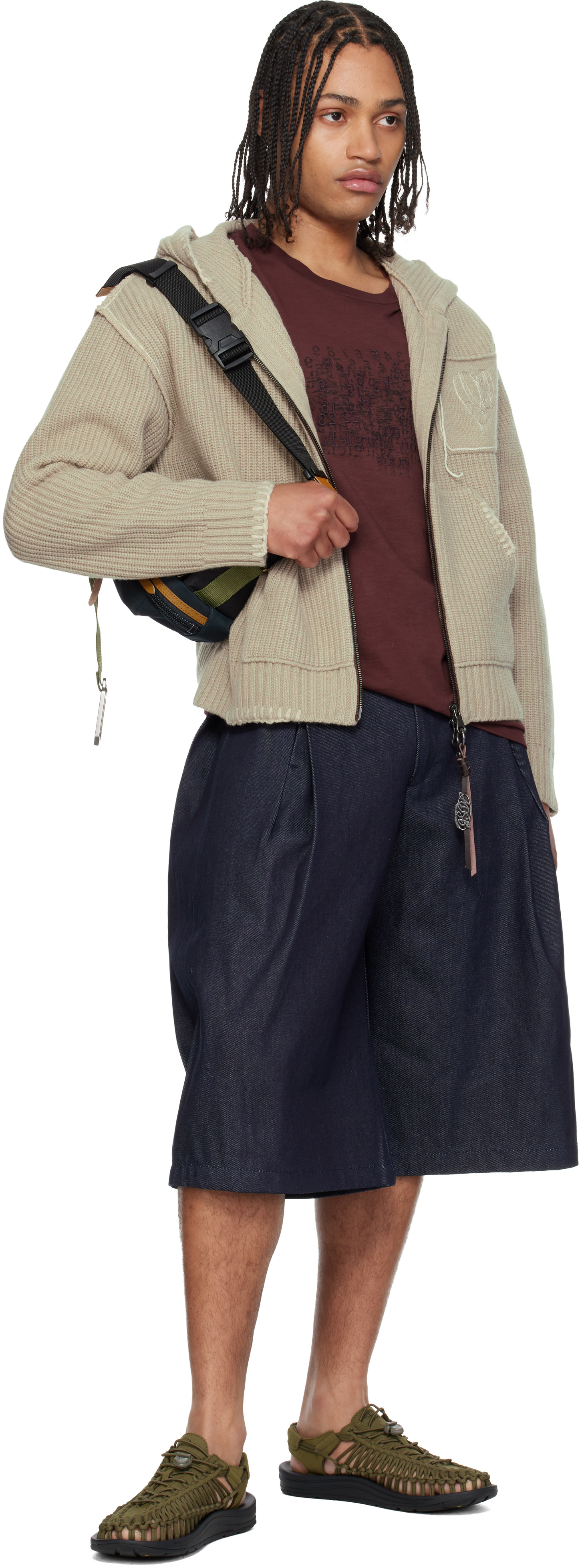 master-piece - Navy Link Waist Belt Bag