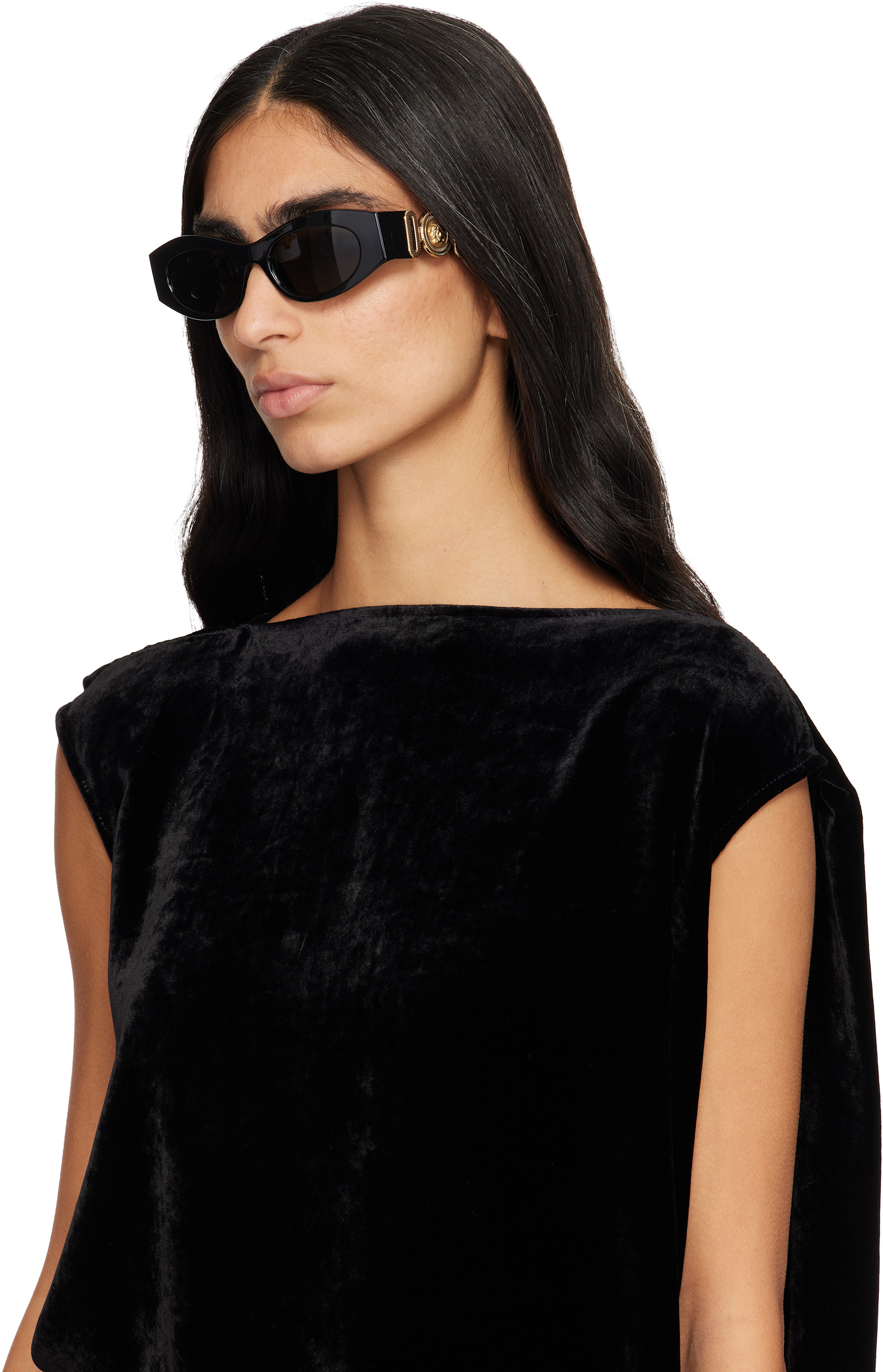 Versace - Black Medusa Biggie Butterfly Sunglasses