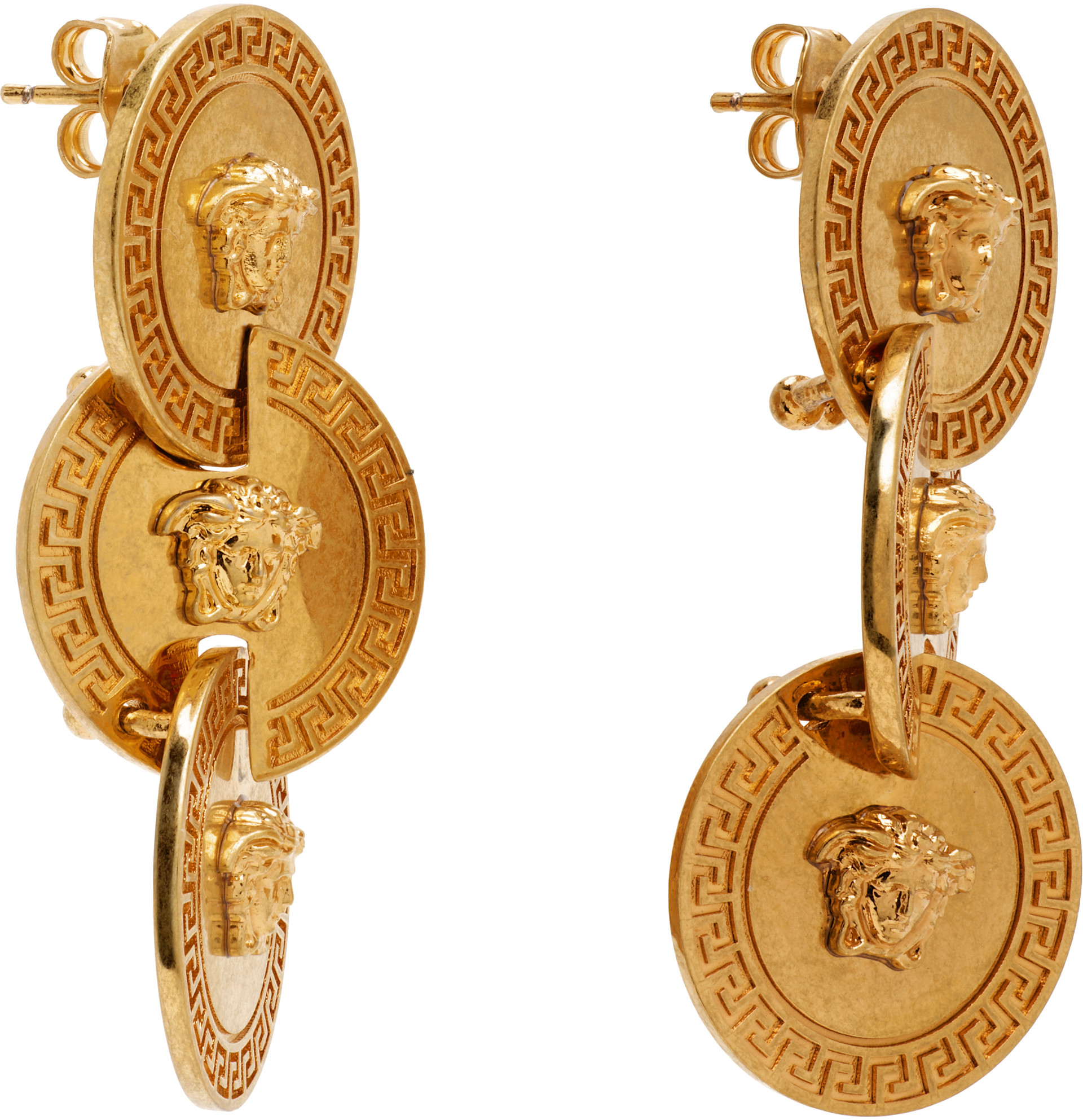 Versace - Boucles d'oreilles à médaillons Tribute