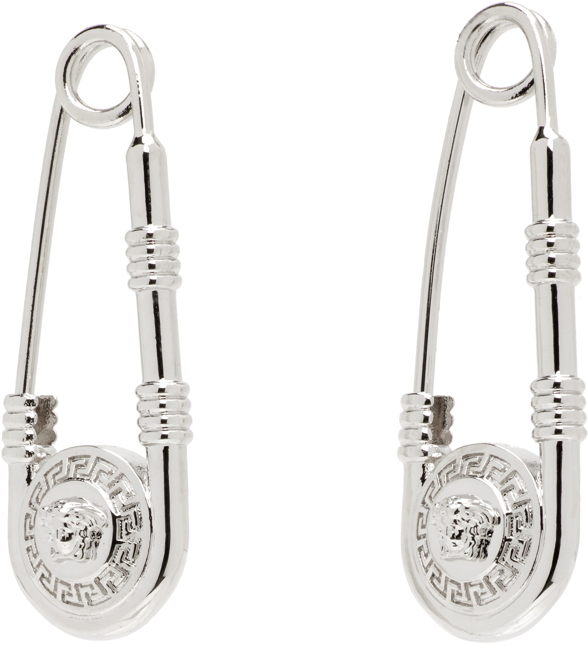 Versace - Boucles d'oreilles en forme d'épingle de sureté