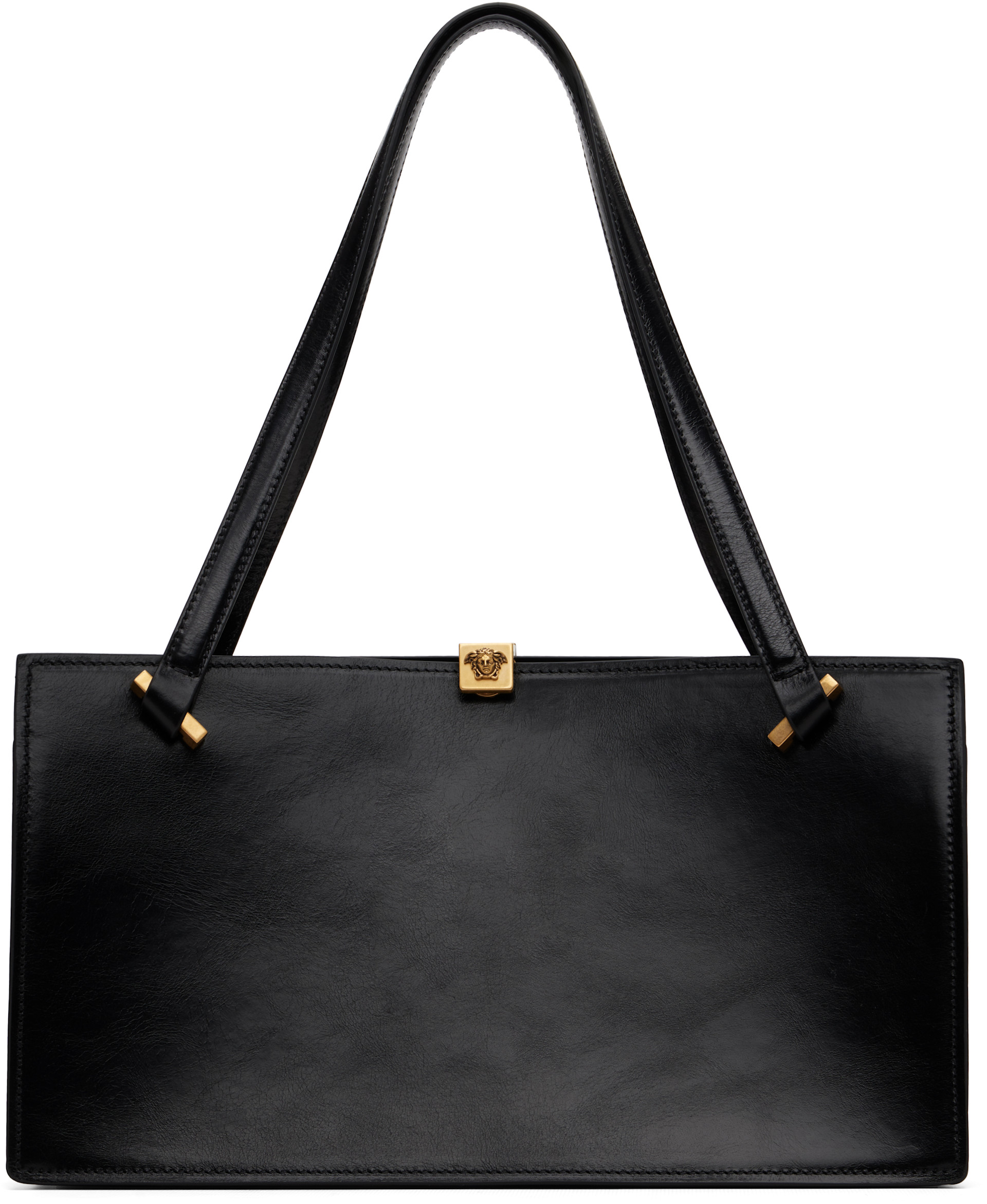 Versace: Black Severine Leather Tote | SSENSE