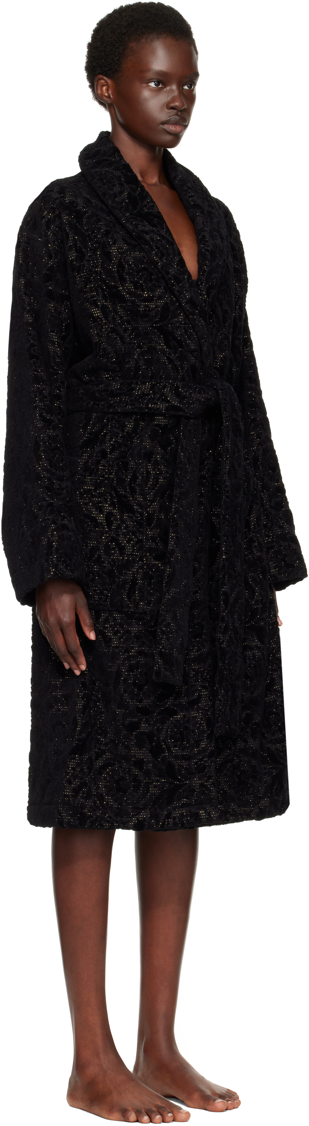 Versace - Gray Barocco Bathrobe