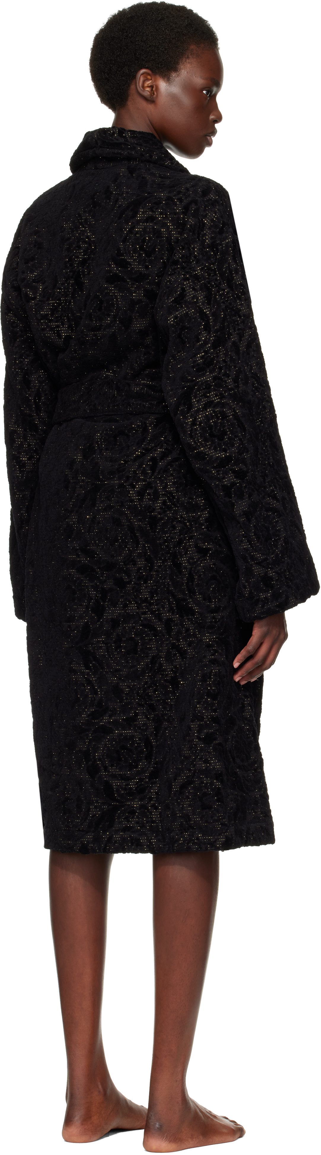 Versace - Gray Barocco Bathrobe