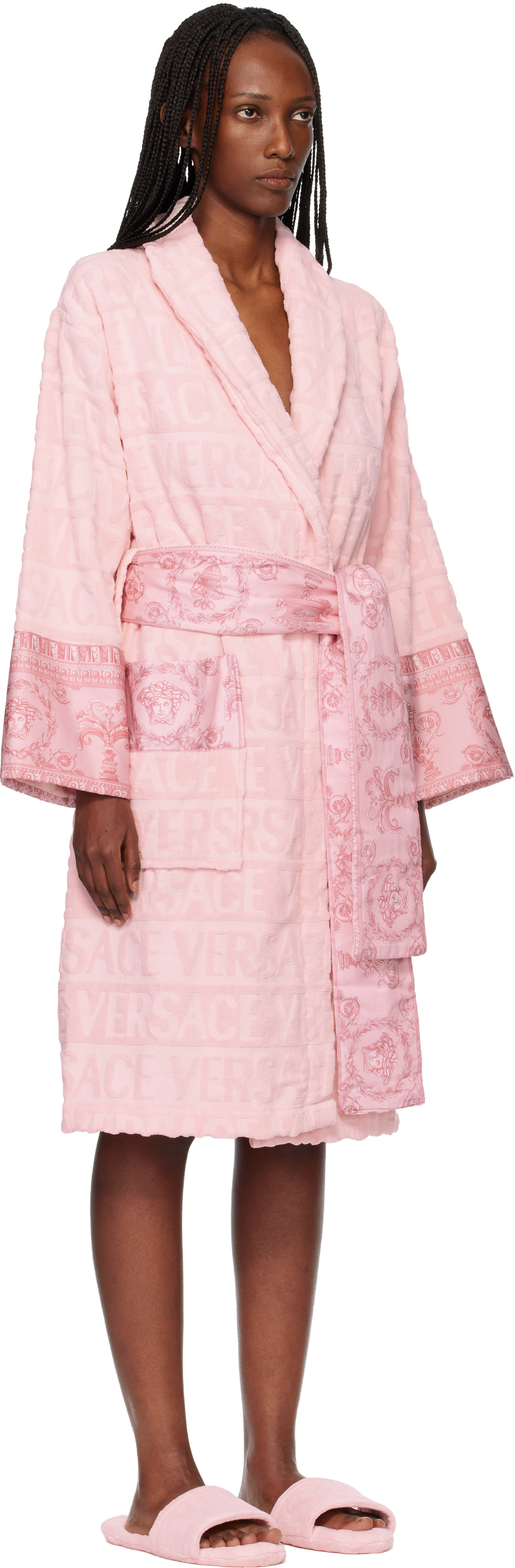 pink versace dressing gown Versace Pink 'I Heart Baroque' Bathrobe