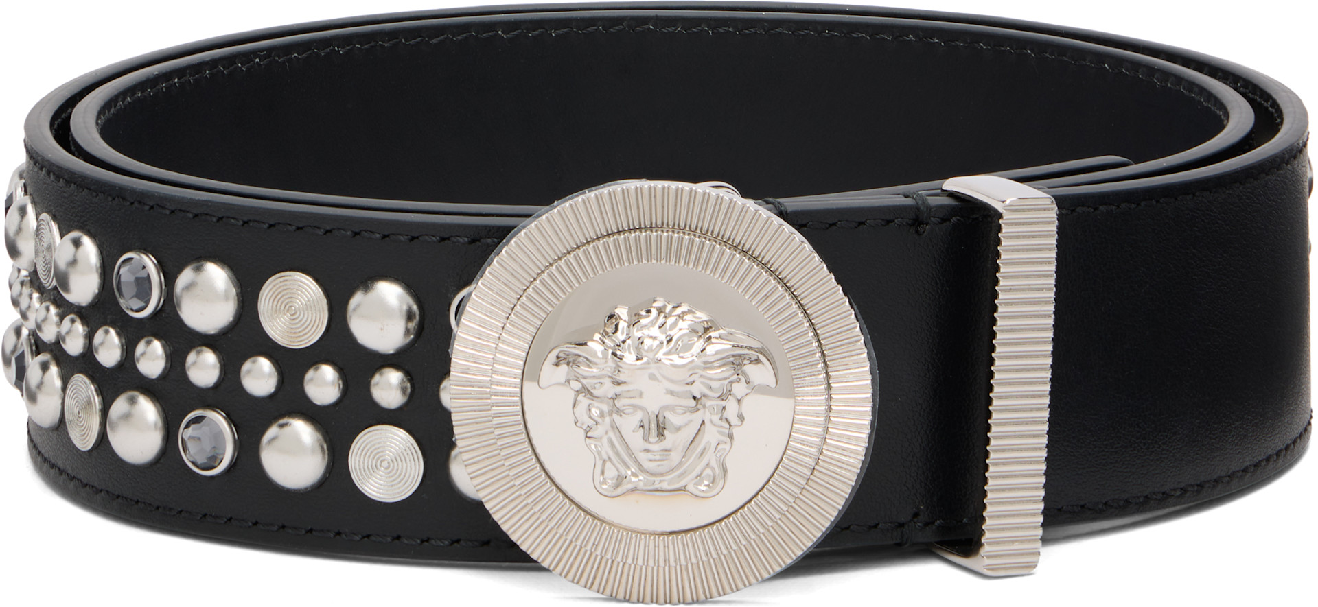 Versace - Black Medusa Biggie Leather Belt