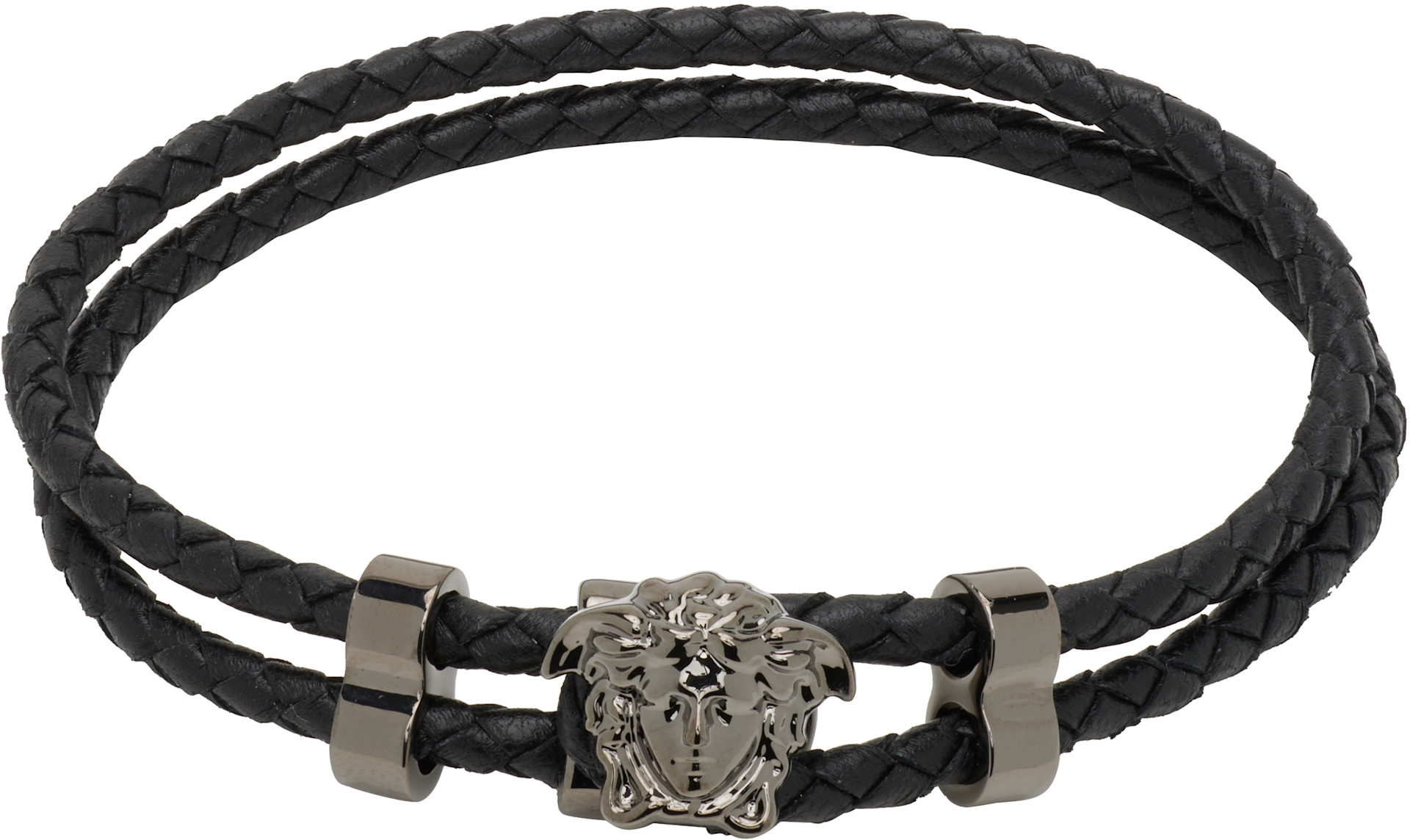 Versace: 'La Medusa' レザーブレスレット | SSENSE 日本
