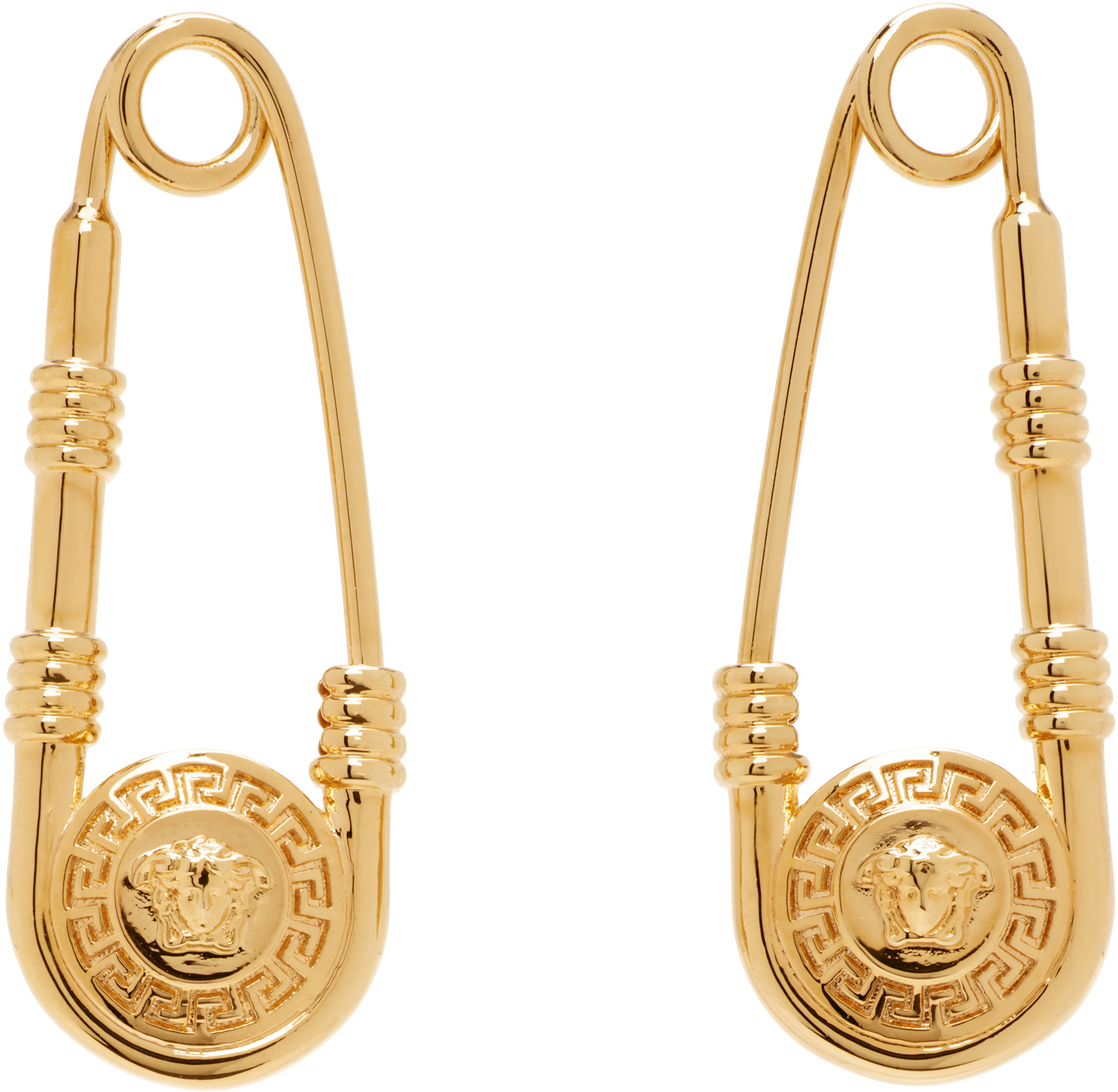 Versace - Boucles d'oreilles en forme d'épingle de sureté
