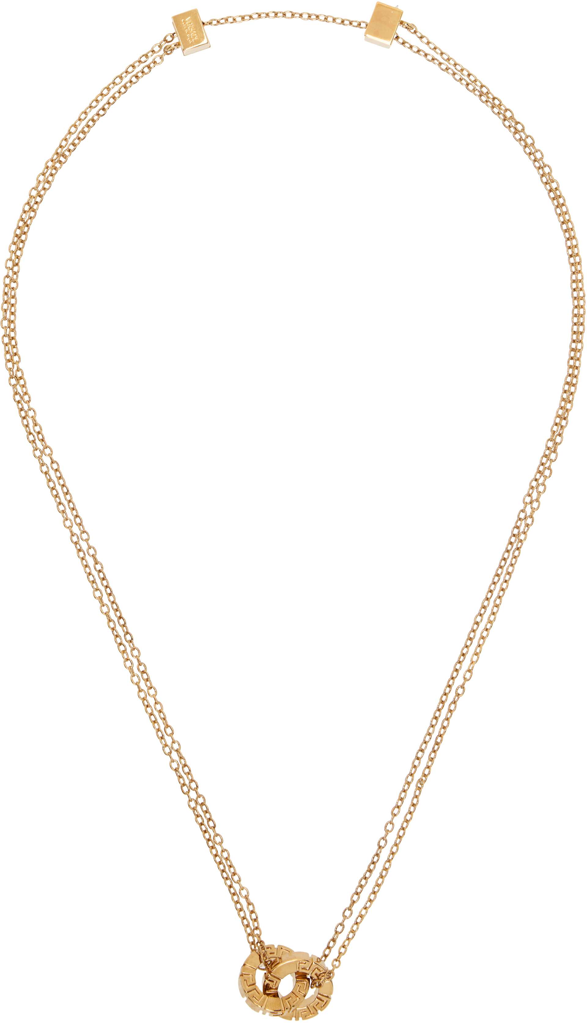 Versace - Collier à pendentifs à motif Greca