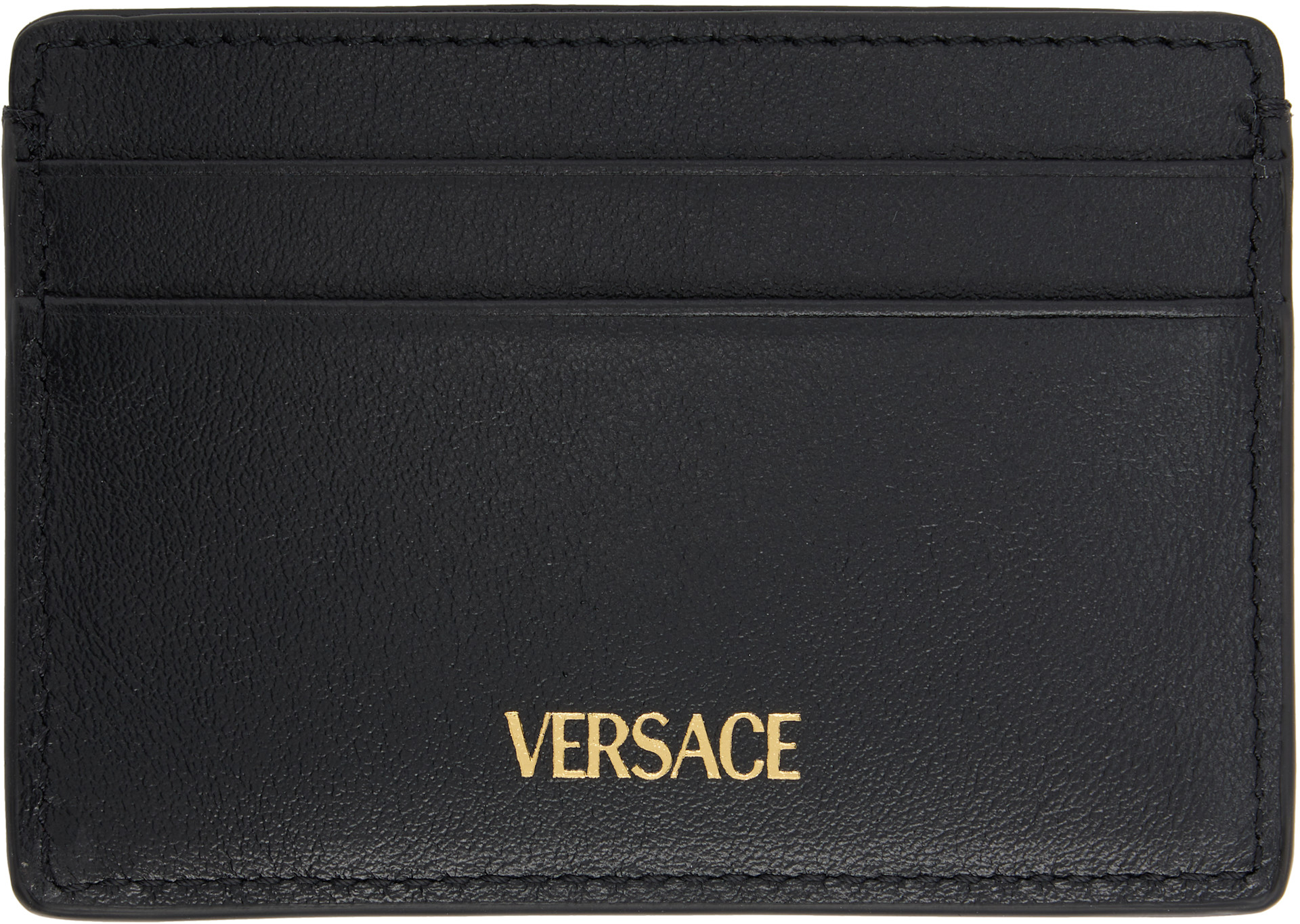 Versace: ブラック 'La Medusa' V ジャカード カードケース | SSENSE 日本