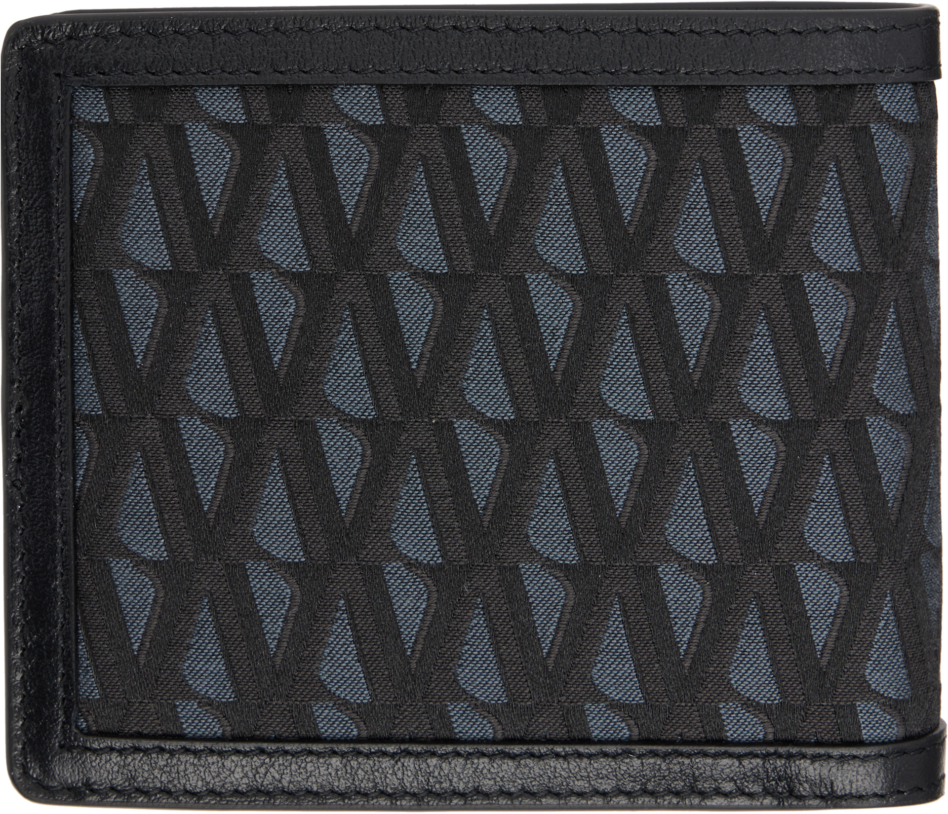 Versace: Black 'La Medusa' V Jacquard Wallet | SSENSE