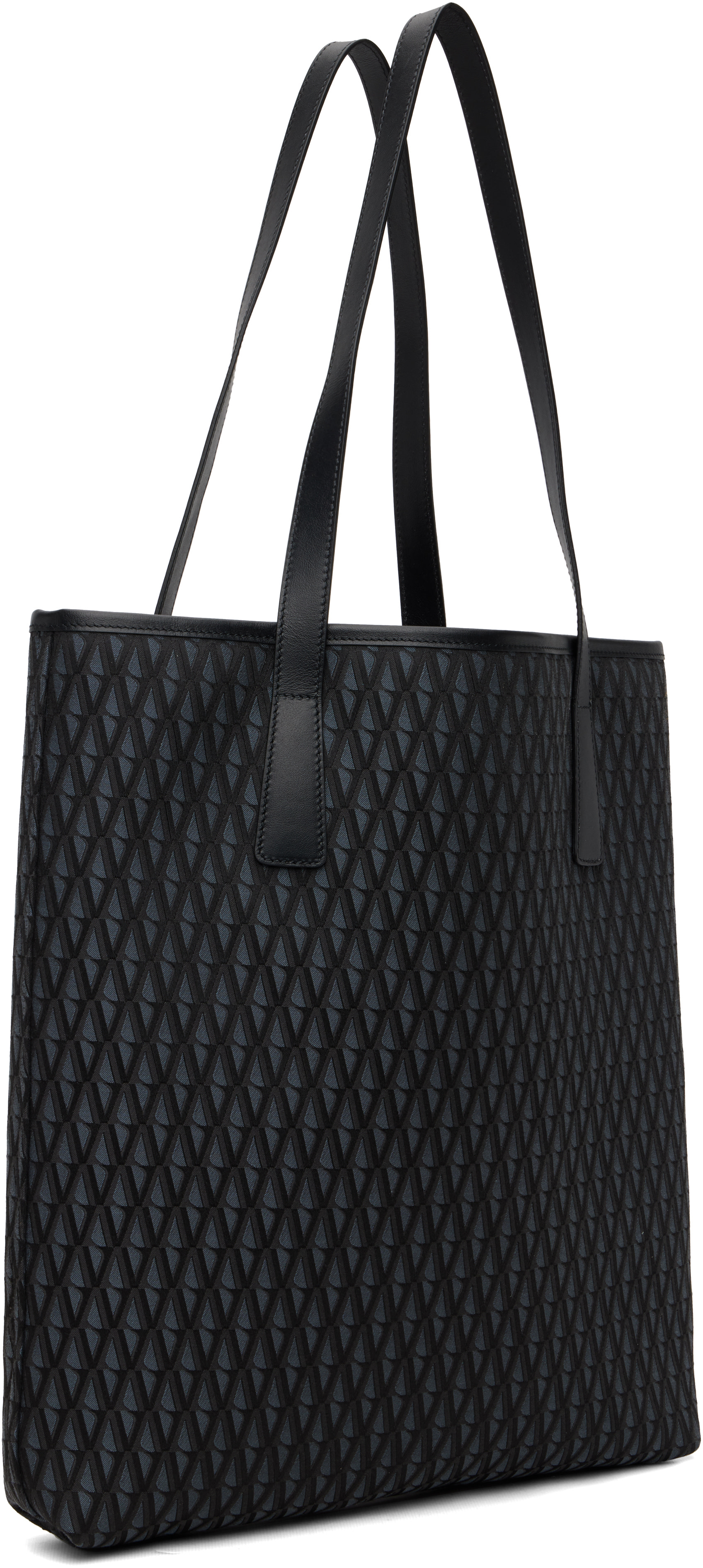 Versace - Black 'La Medusa' V Jacquard Tote