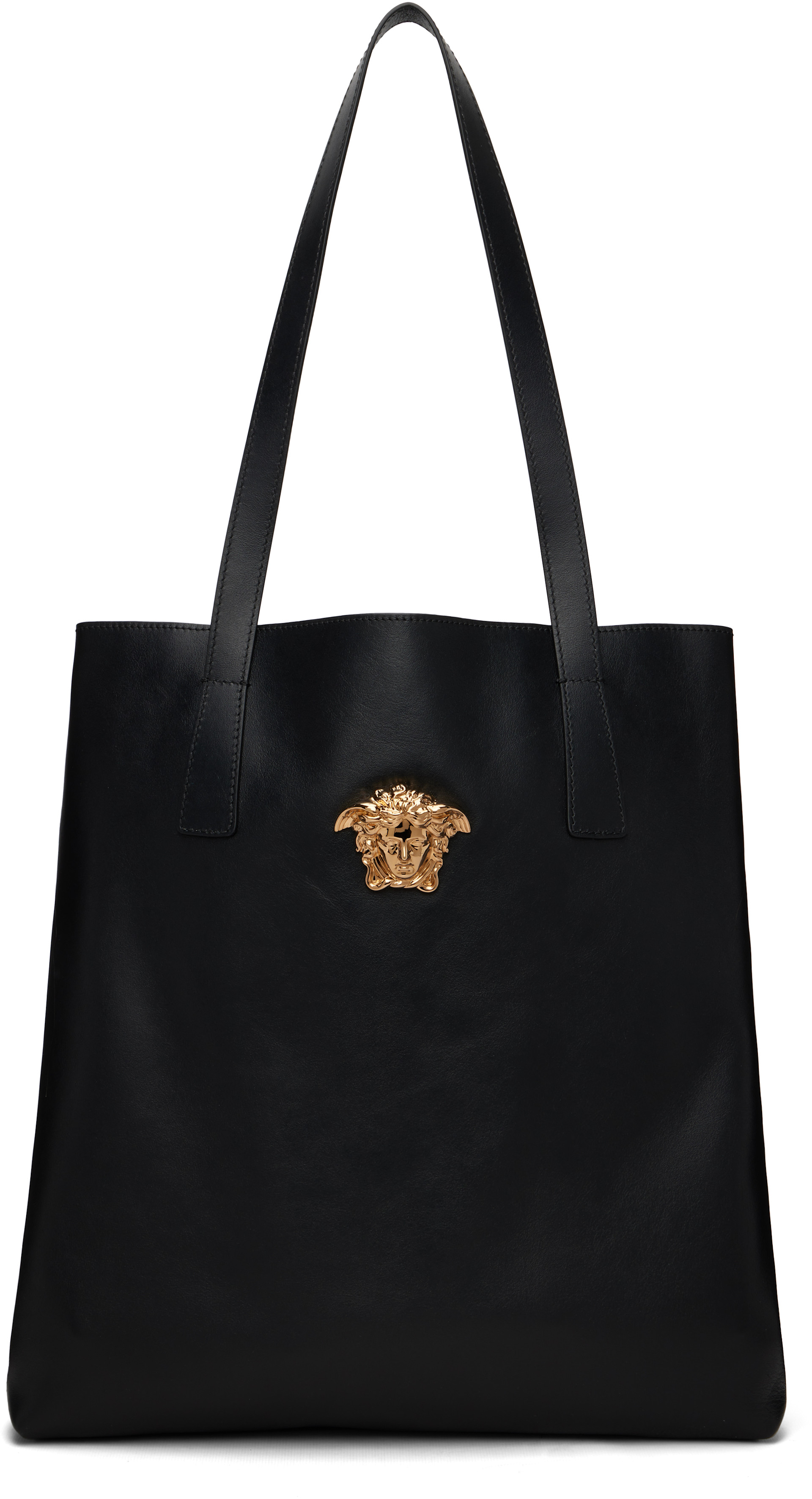Versace - Black 'La Medusa' Leather Tote