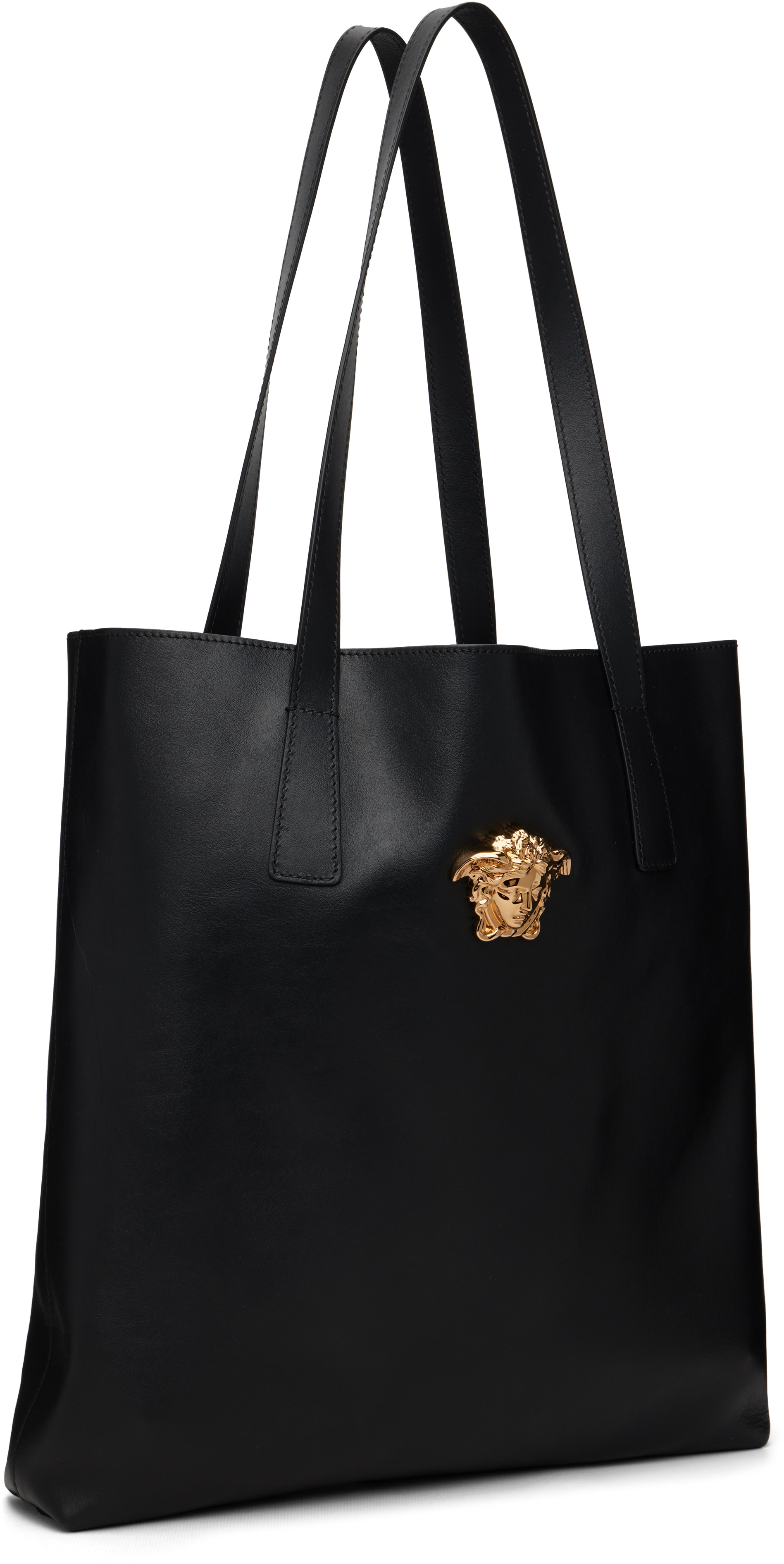 Versace - Black 'La Medusa' Leather Tote