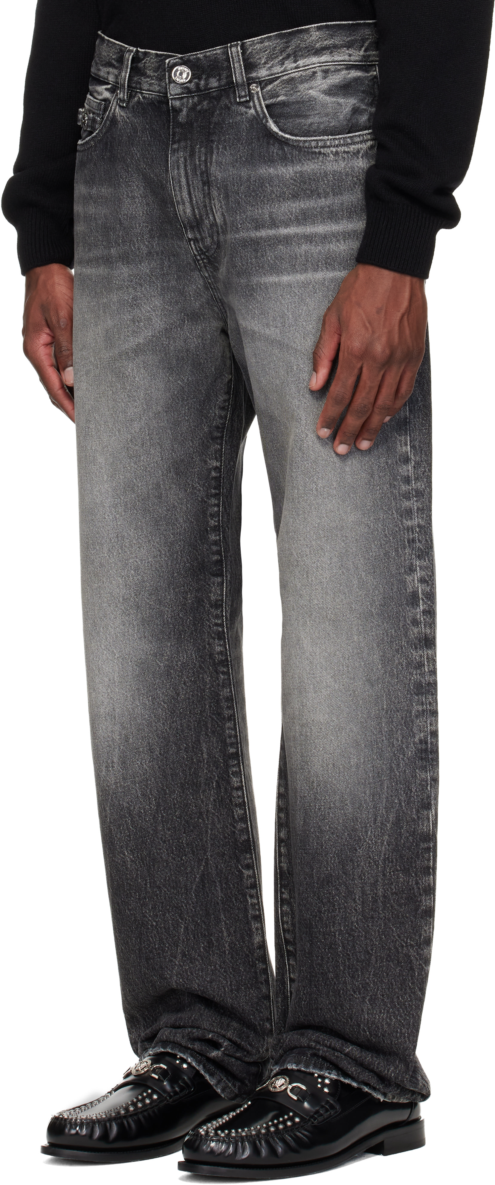 Versace - Jean décontracté gris