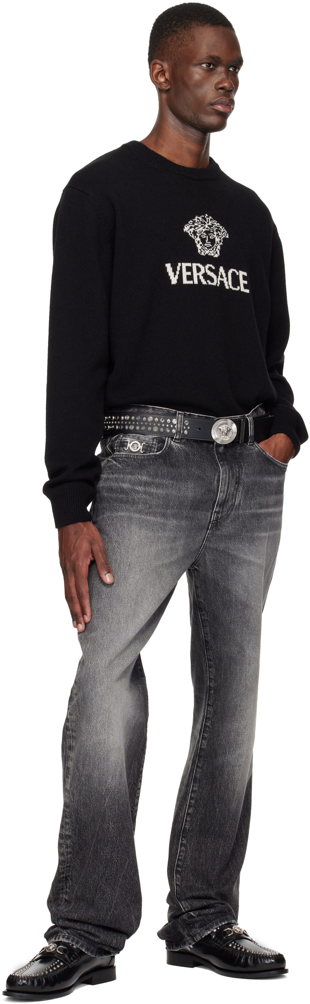 Versace - Jean décontracté gris