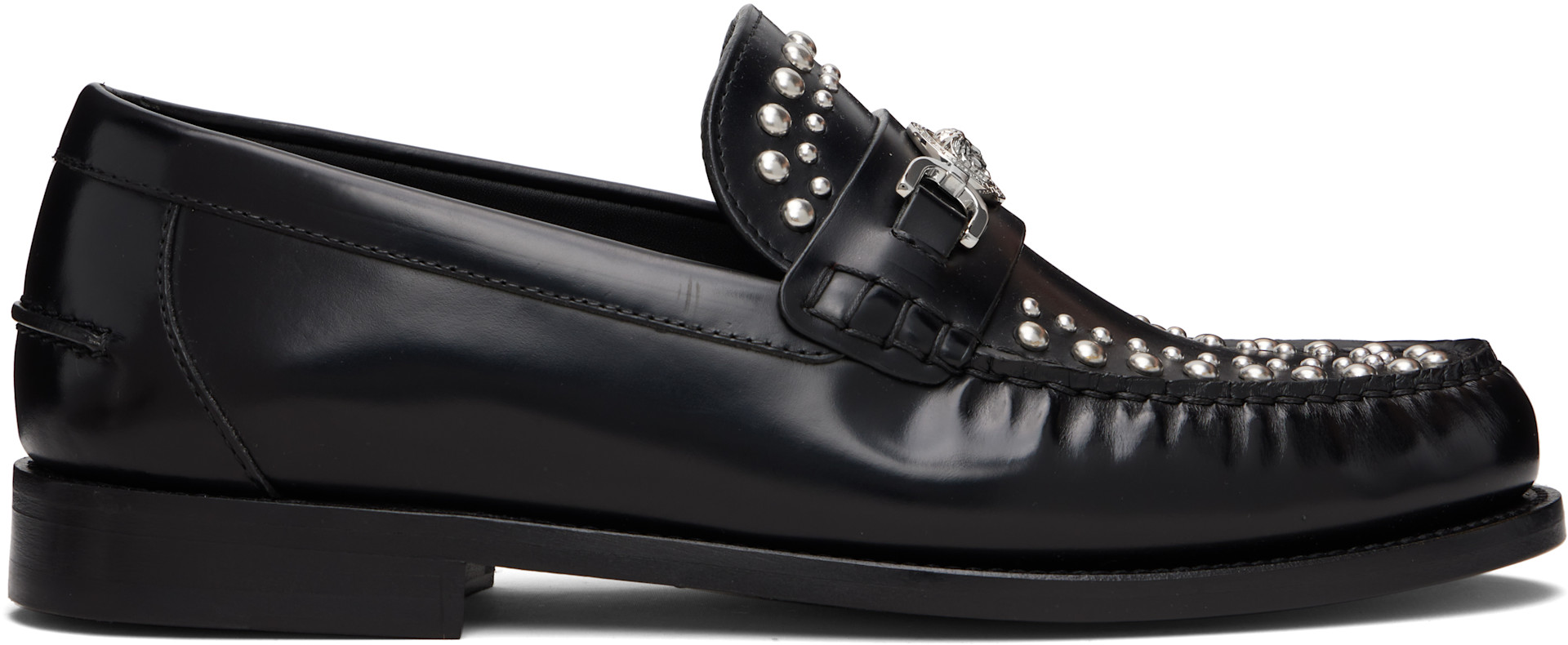 Versace - Black Medusa '95 Embellished Loafers