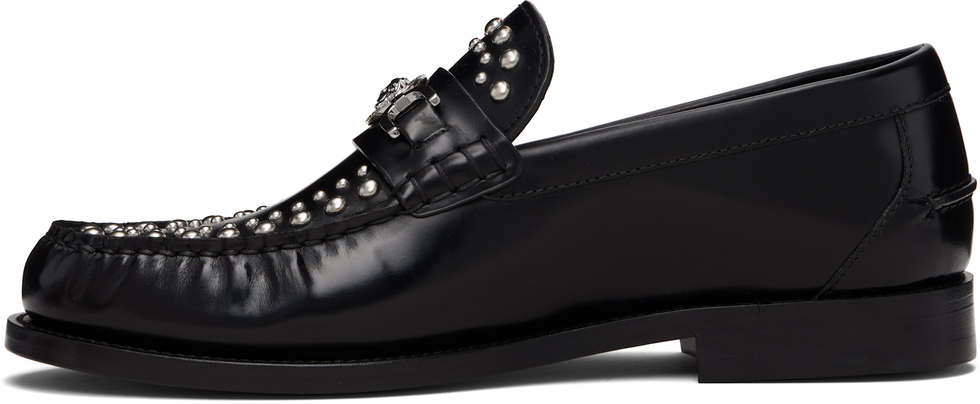Versace - Black Medusa '95 Embellished Loafers