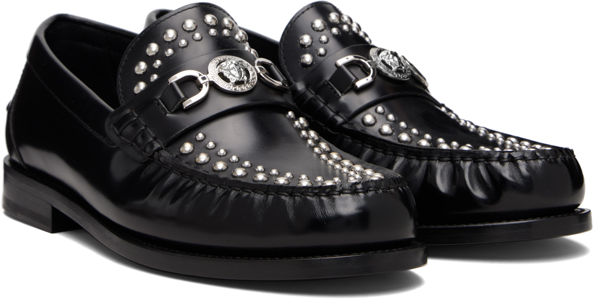 Versace - Black Medusa '95 Embellished Loafers