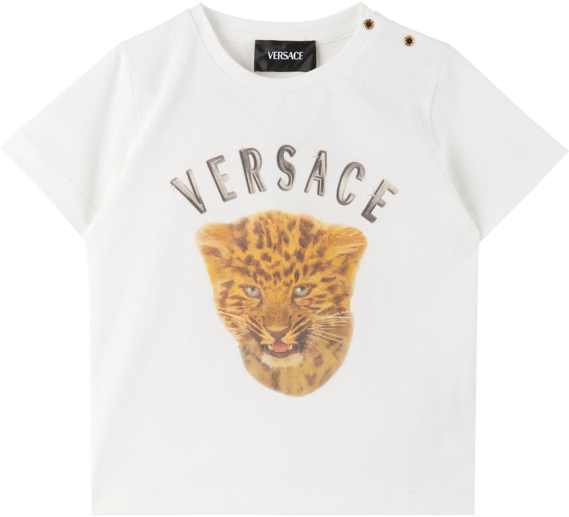 Versace - Bébé | T-shirt Wild Side blanc en jersey