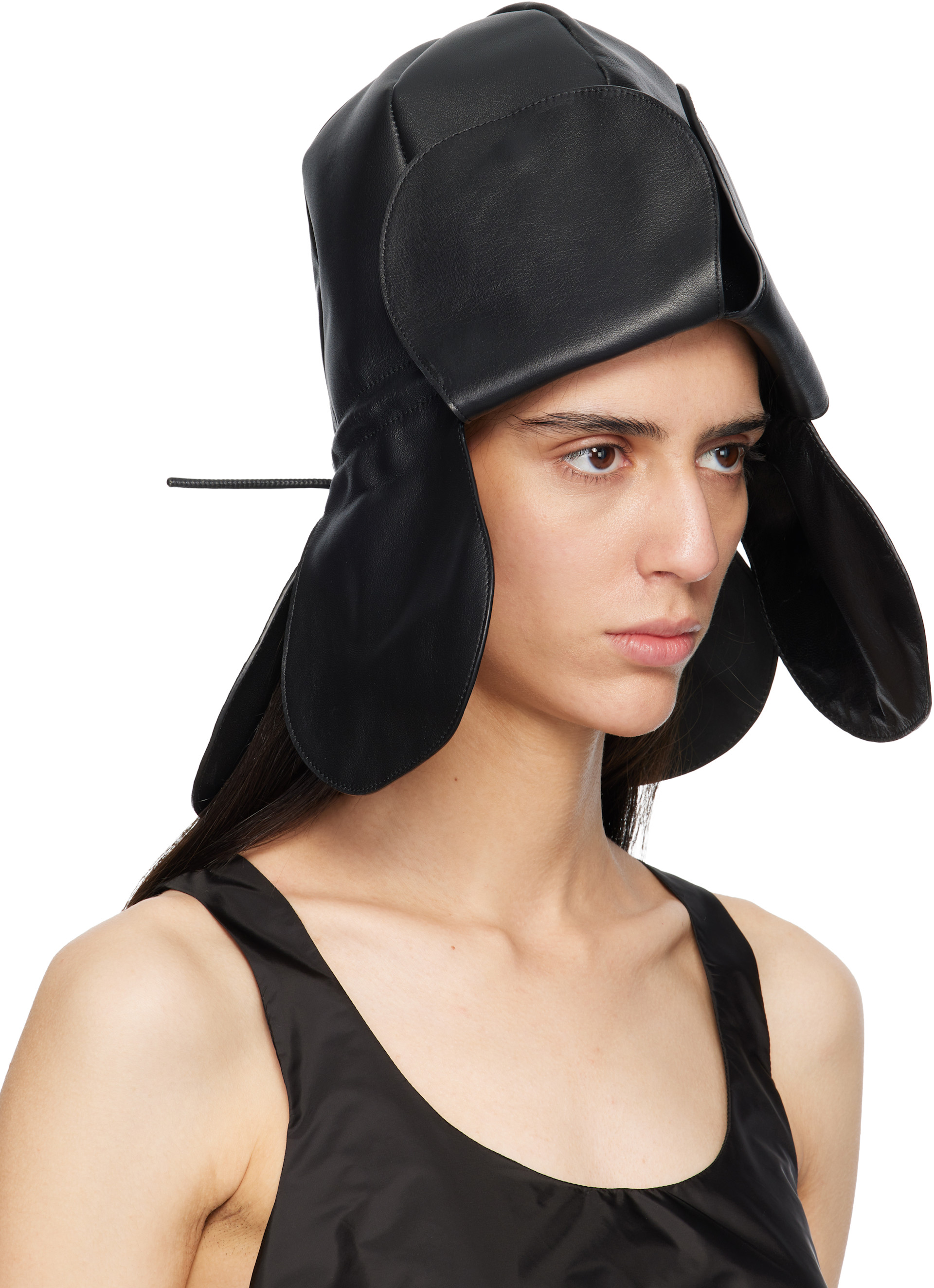 Simone Rocha - Chapeau bob en forme de fleur noir