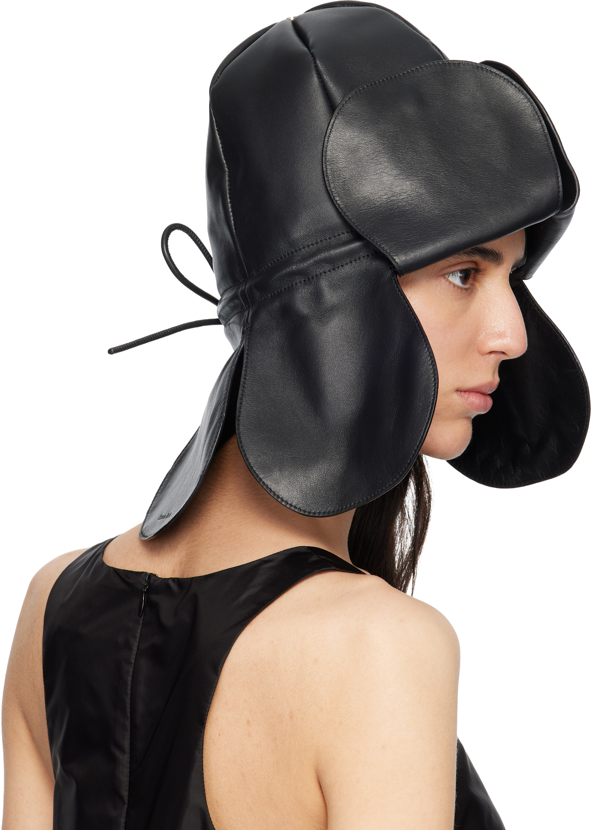 Simone Rocha - Chapeau bob en forme de fleur noir