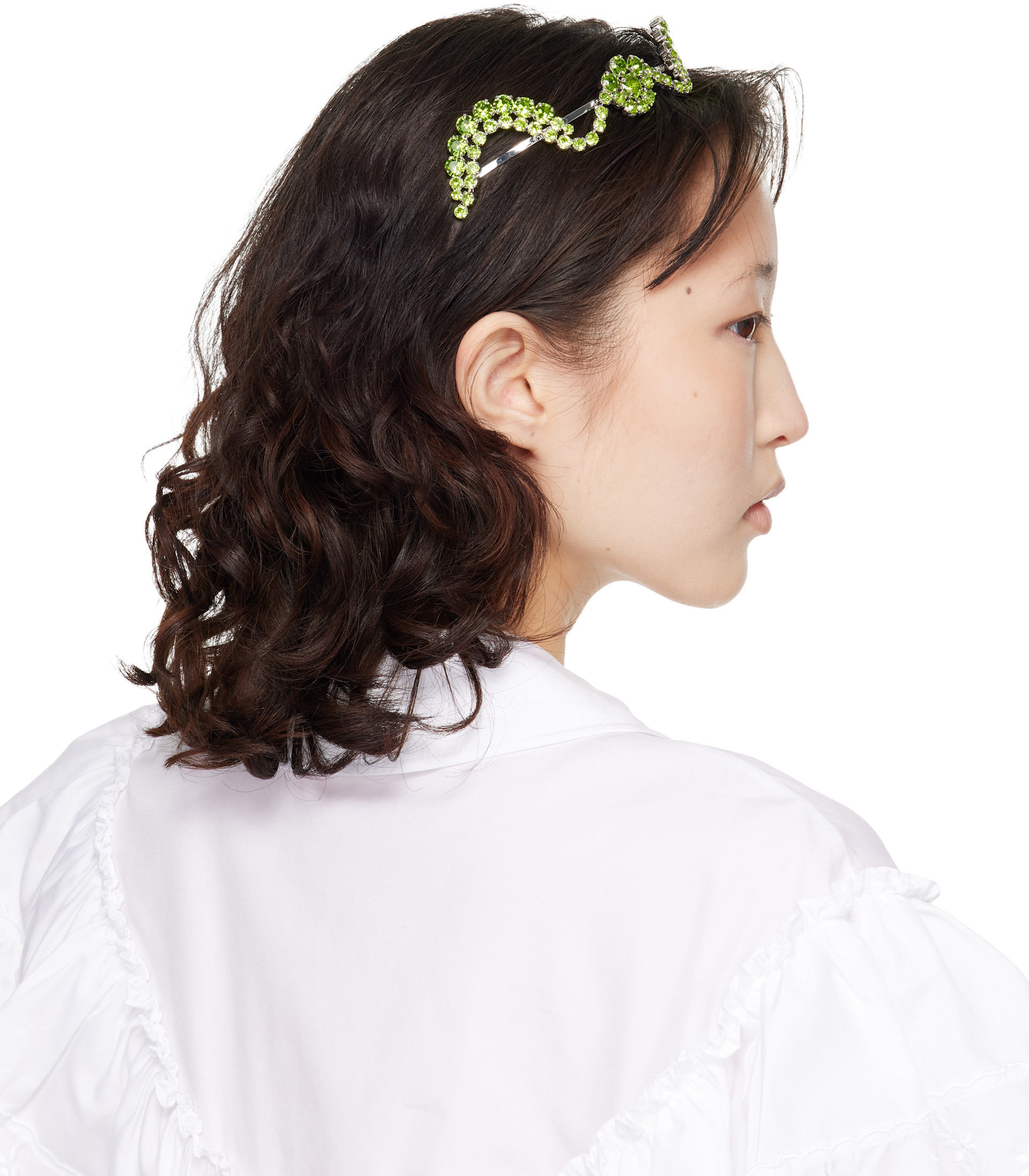 Simone Rocha: Silver Scalloped Sepal Headband | SSENSE
