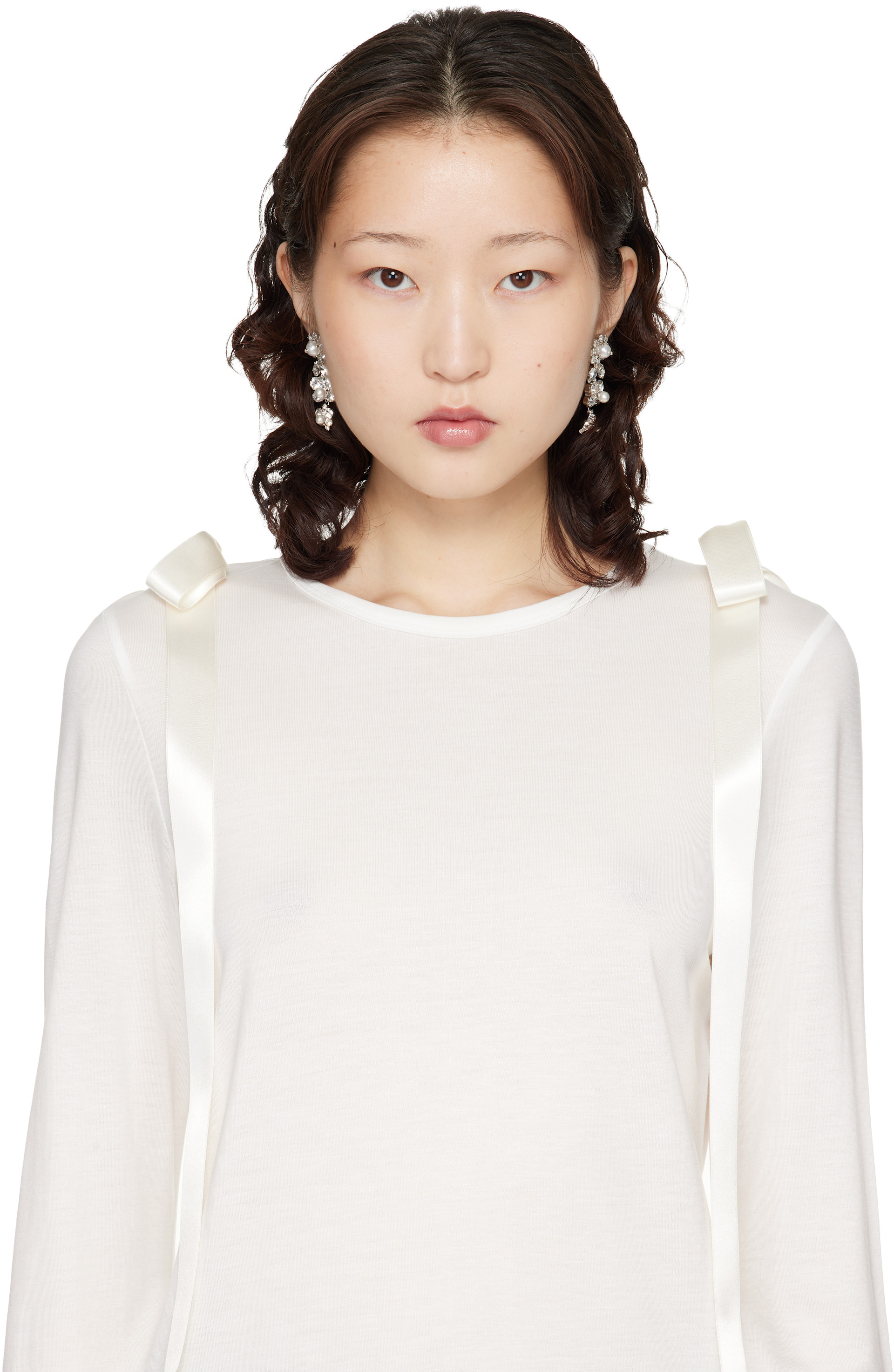 Simone Rocha: Daisy Cluster Earrings | SSENSE