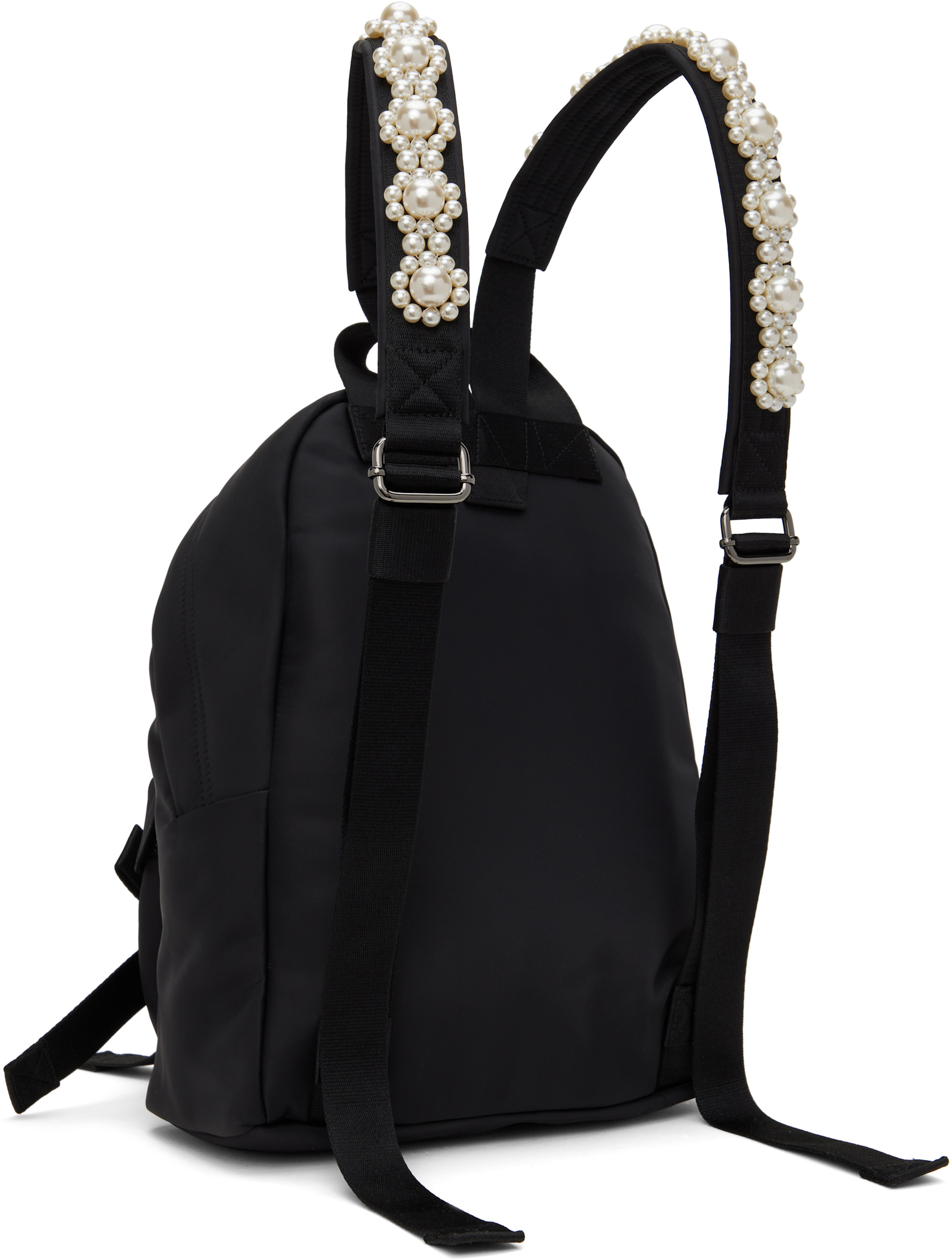 Simone Rocha - Sac à dos utilitaire noir à boucles