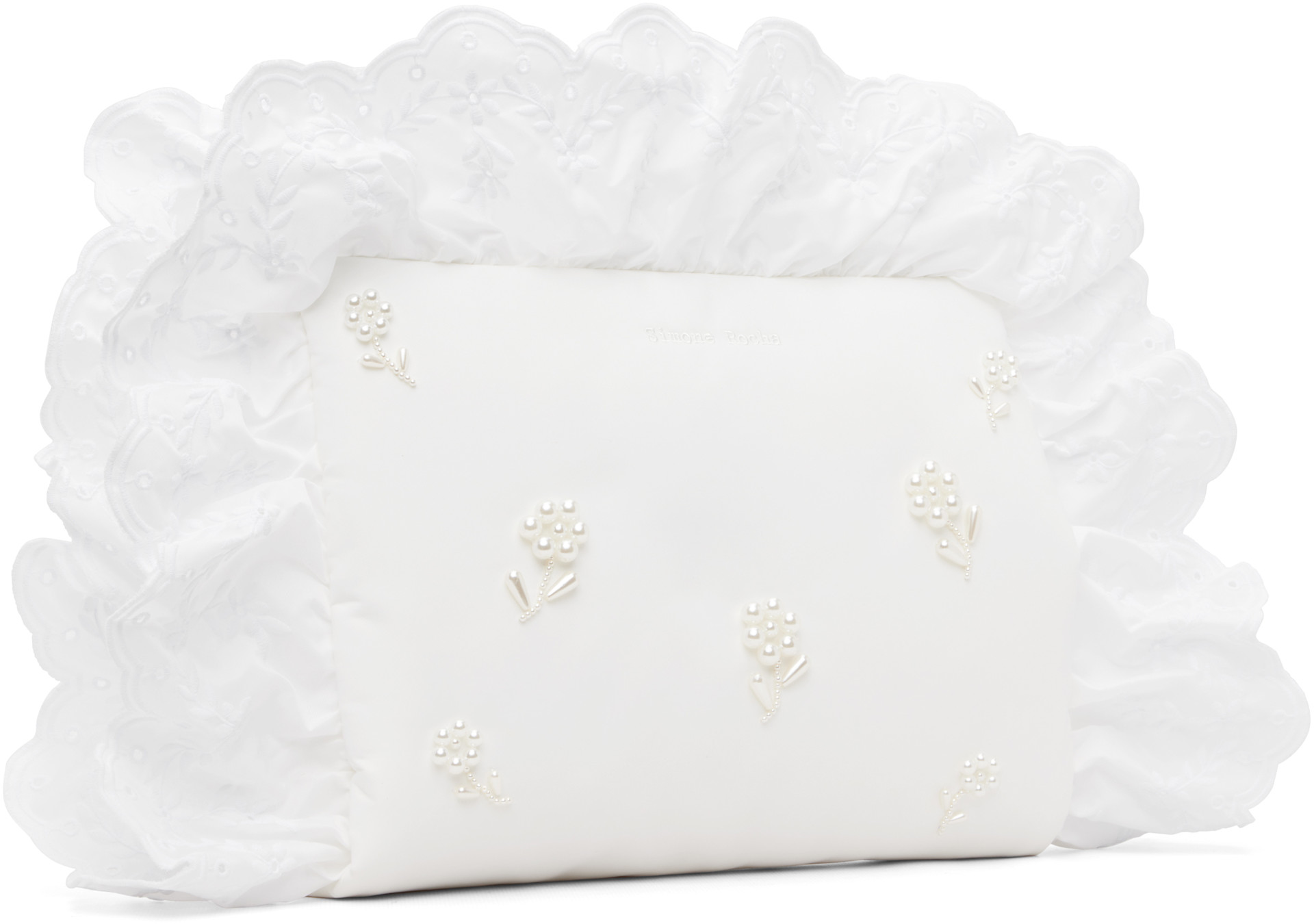 Simone Rocha - Pochette de style taie d'oreiller blanche