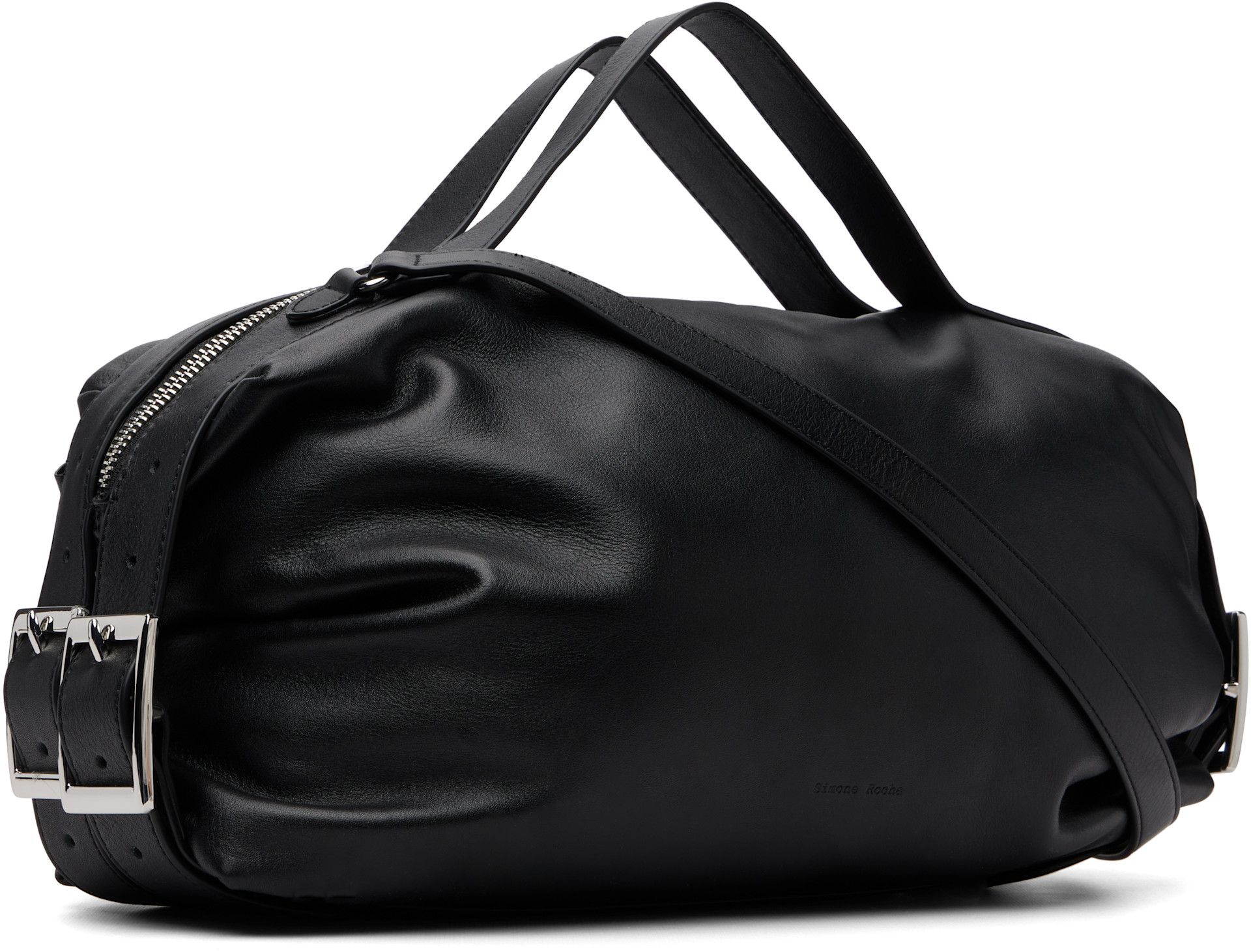 Simone Rocha: Black Biker Frill Bag | SSENSE Canada