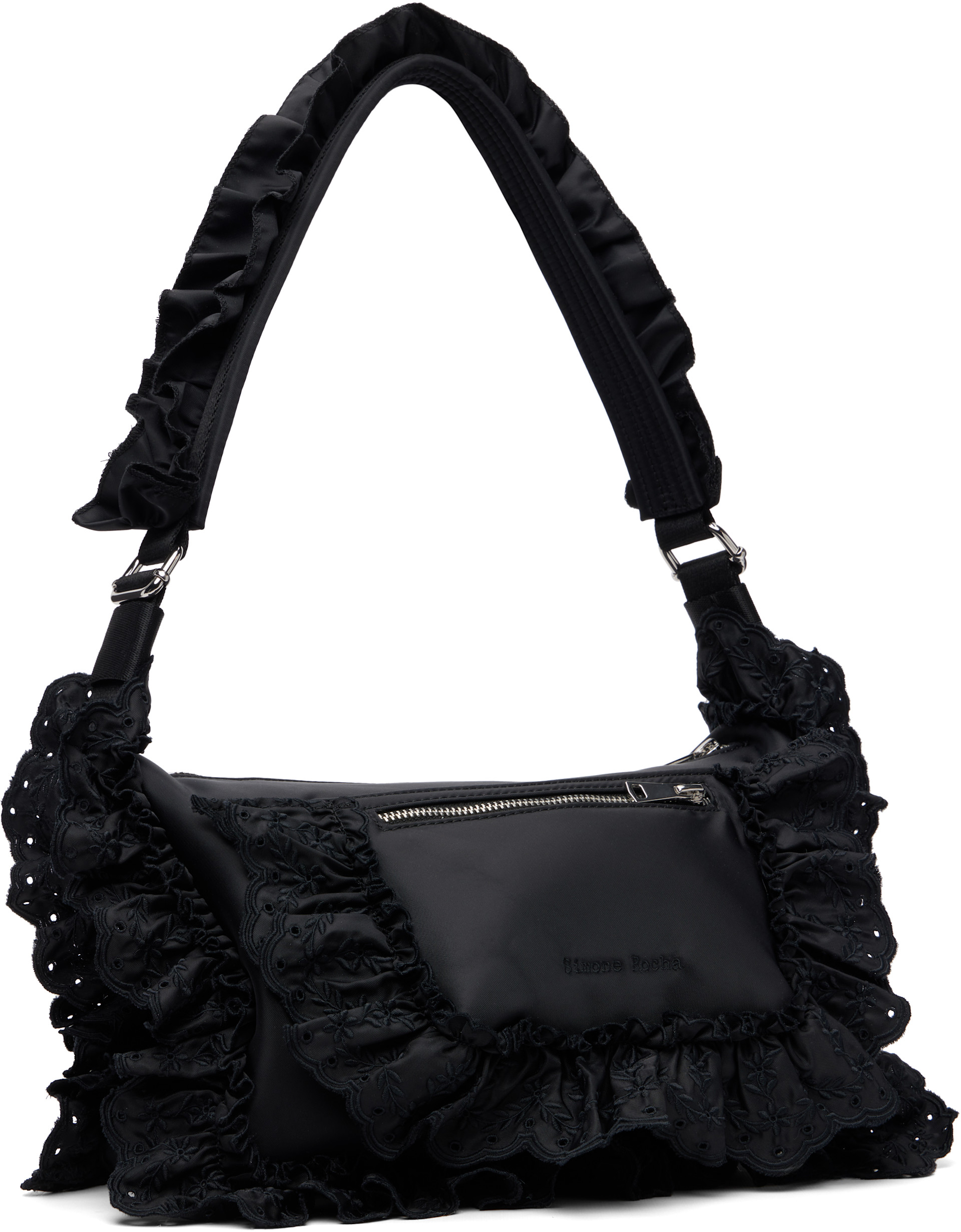 Simone Rocha: ブラック Pillowase ショルダーバッグ | SSENSE 日本
