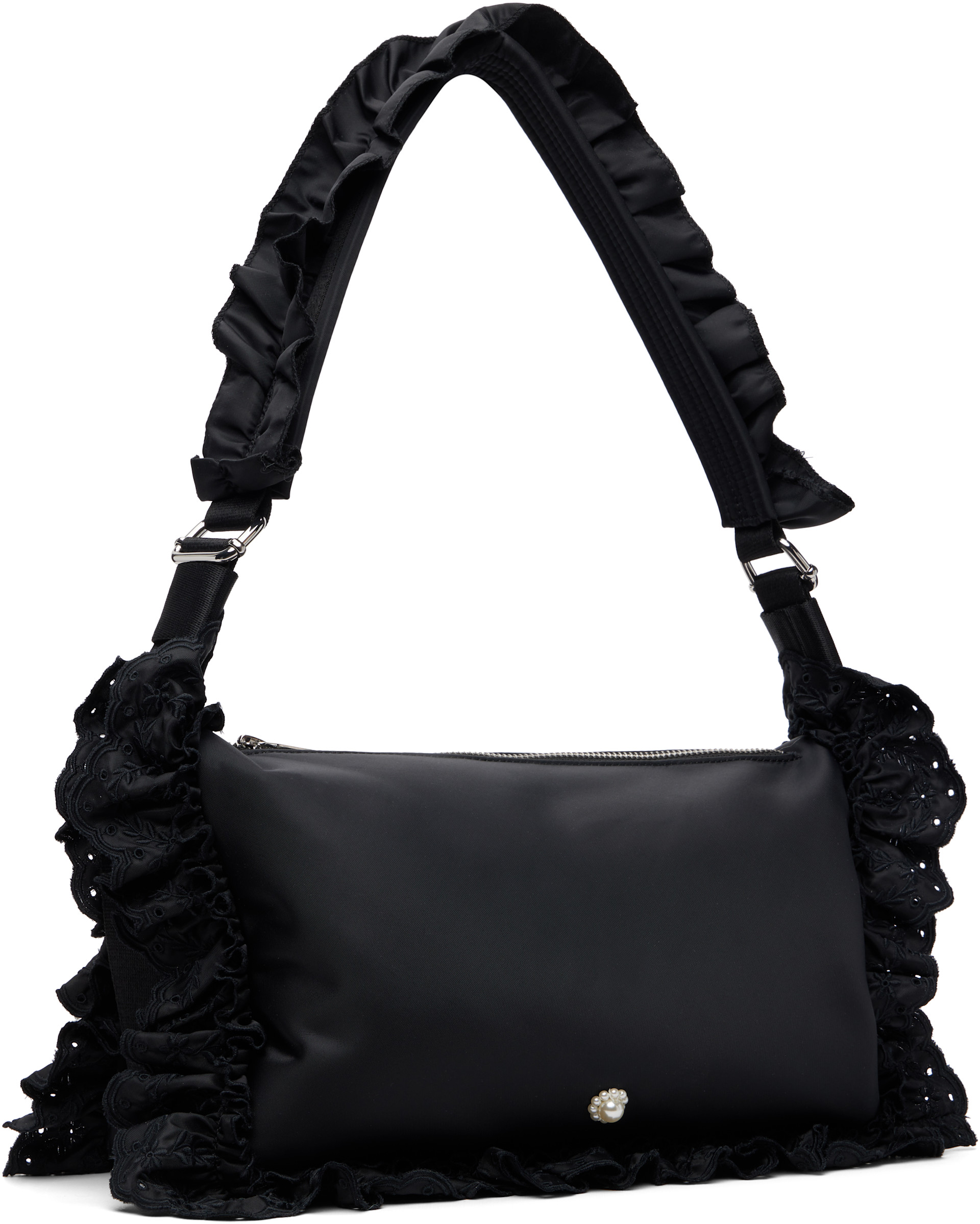 Simone Rocha: Black Pillowase Shoulder Bag | SSENSE