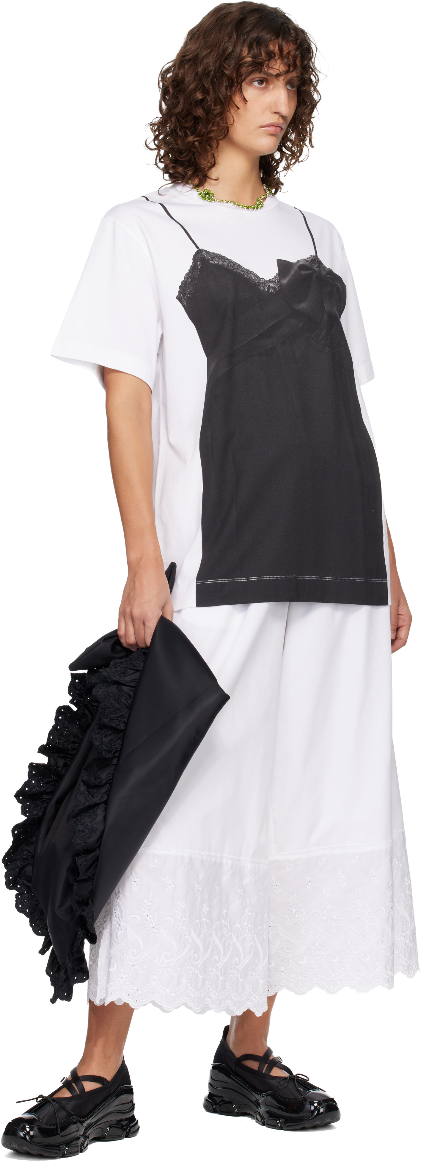 Simone Rocha: Black Pillowcase Satchel Bag | SSENSE