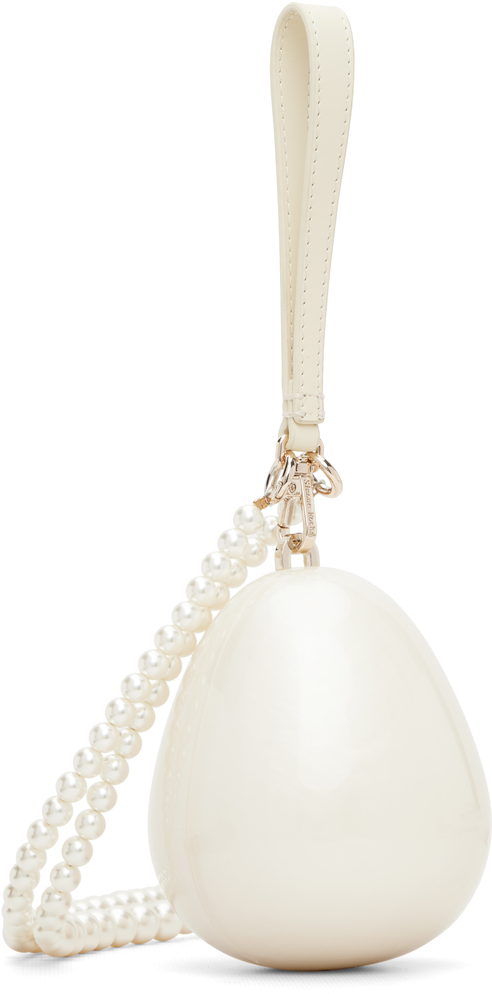 Simone Rocha: Off-White Pearl Egg Bag | SSENSE