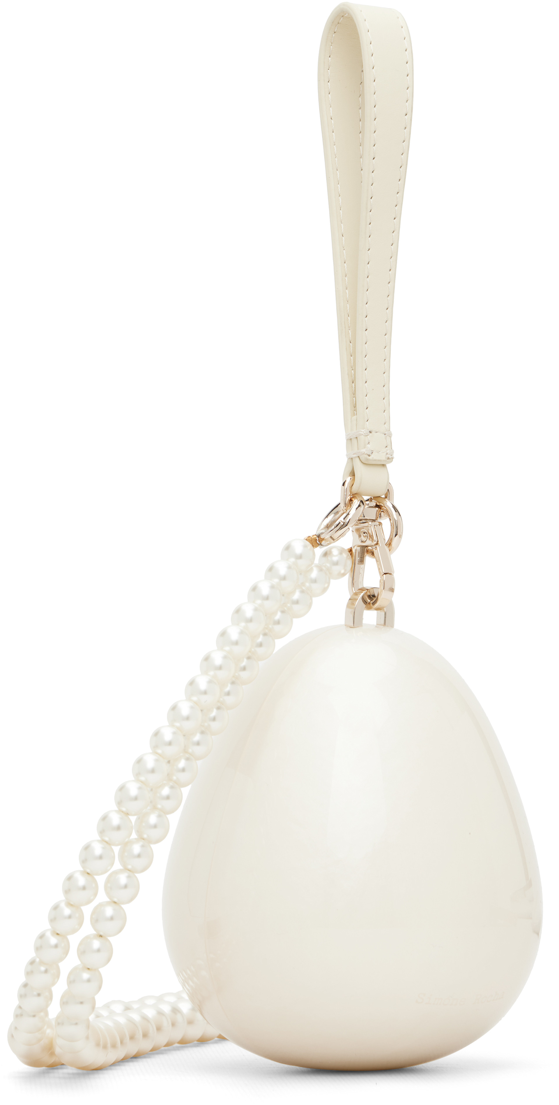 Simone Rocha: Off-White Pearl Egg Bag | SSENSE
