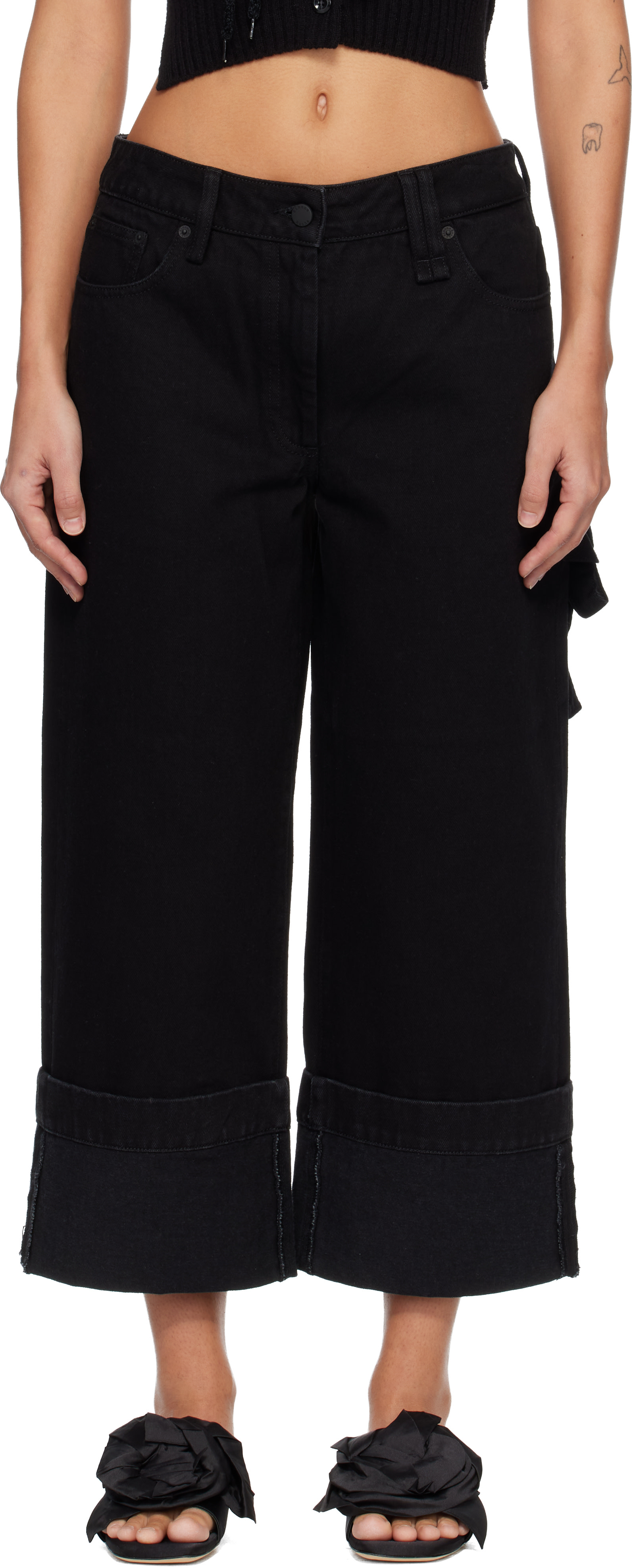 Simone Rocha - Jean droit noir