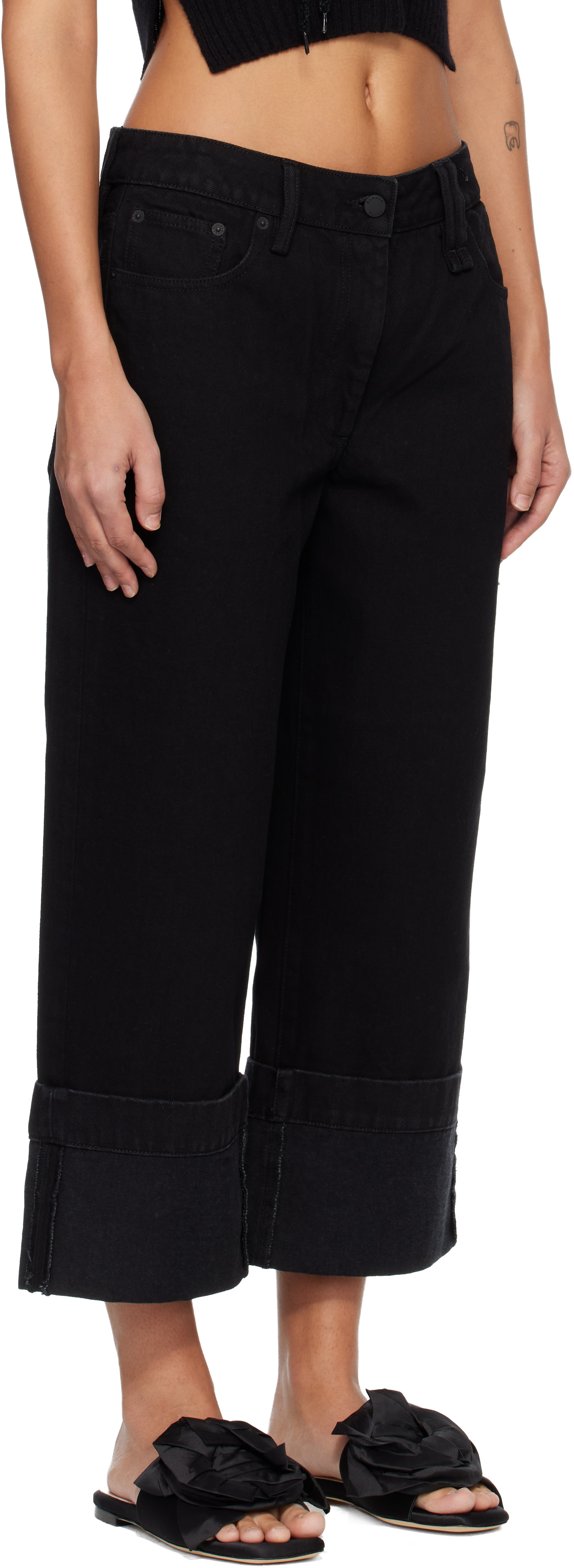 Simone Rocha - Jean droit noir